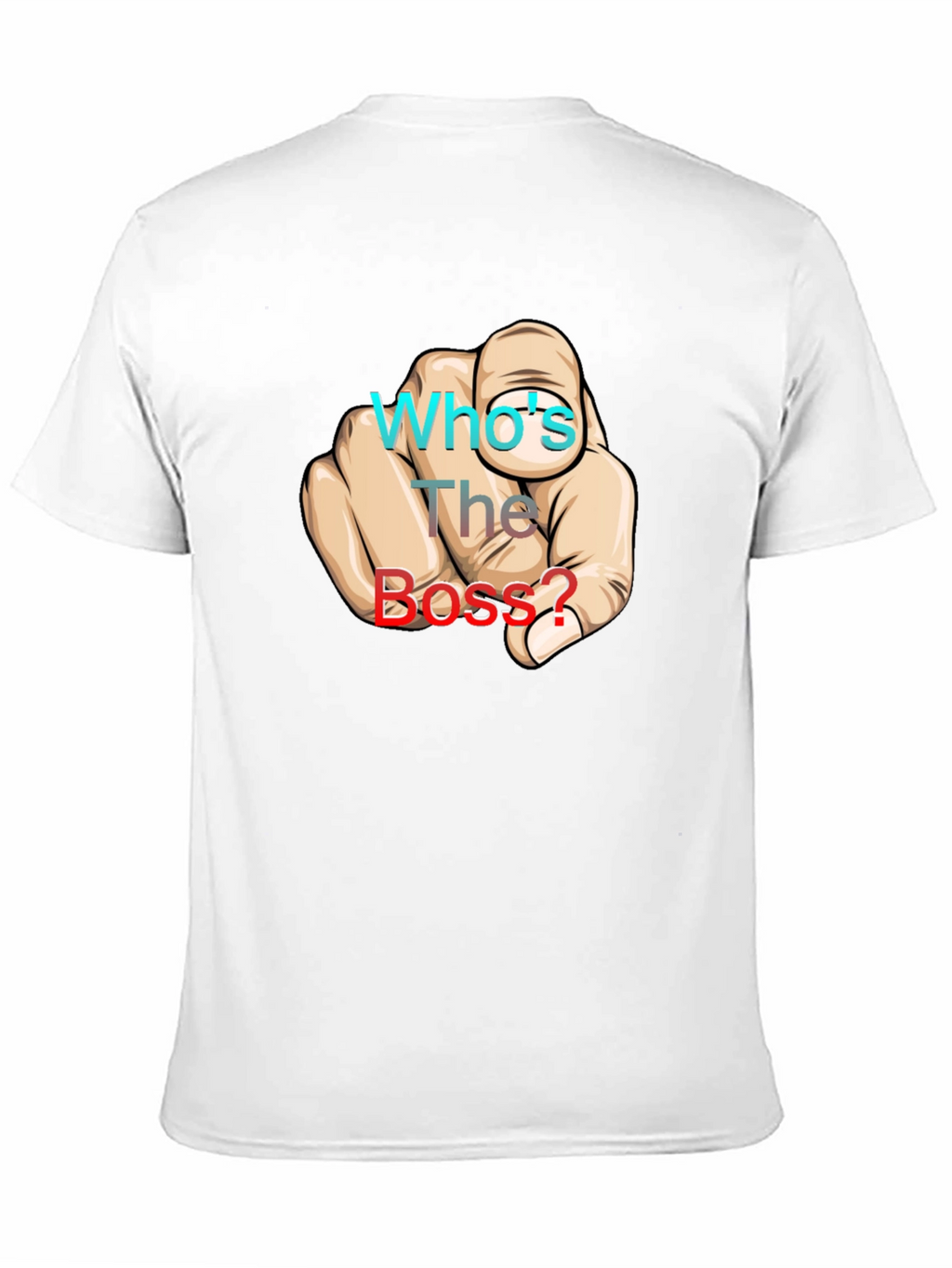 Whos The Boss? Graphic Print Black T-Shirt