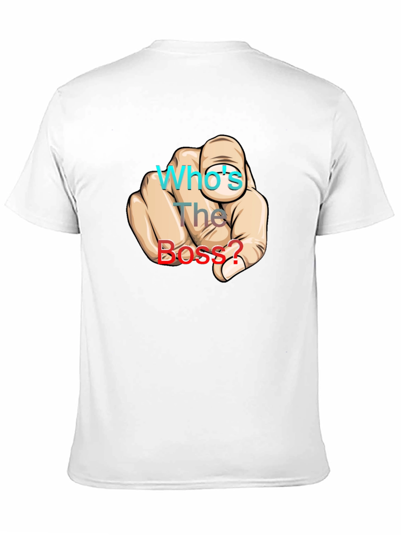 Whos The Boss? Graphic Print Black T-Shirt