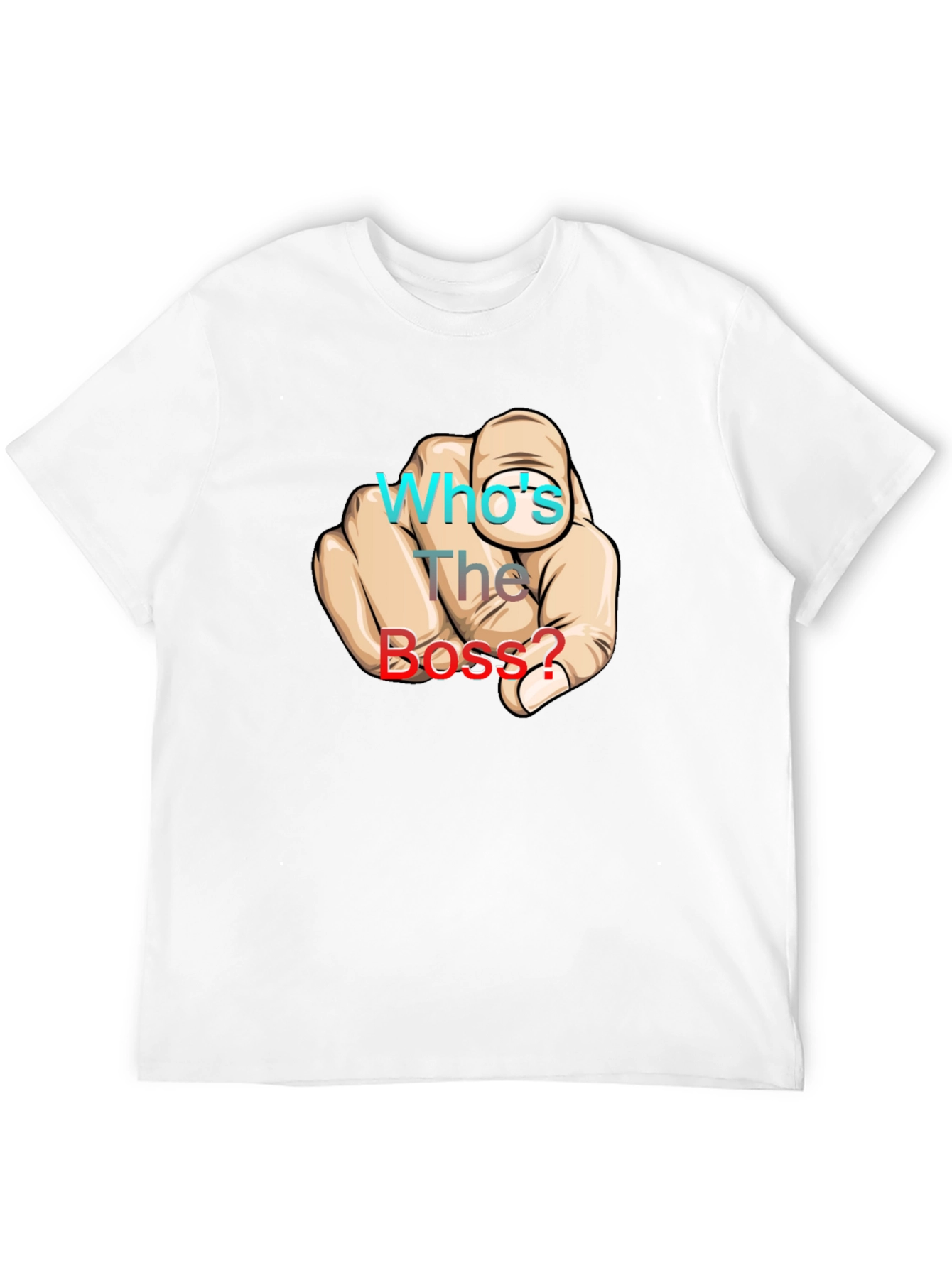 Whos The Boss? Graphic Print Black T-Shirt