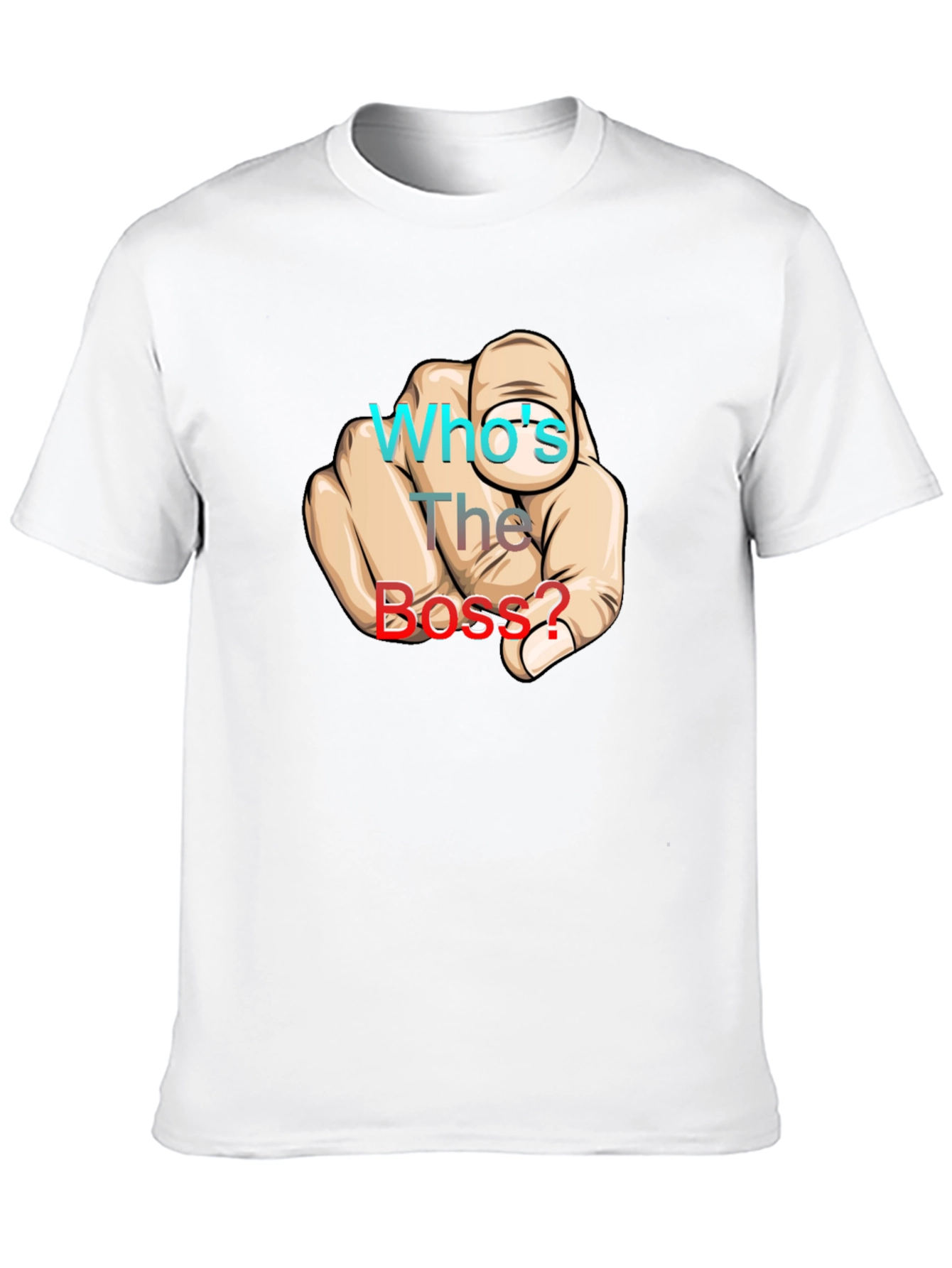 Whos The Boss? Graphic Print Black T-Shirt