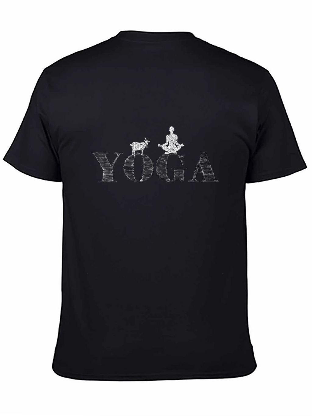 Goat Yoga Graphic T-Shirt - Black