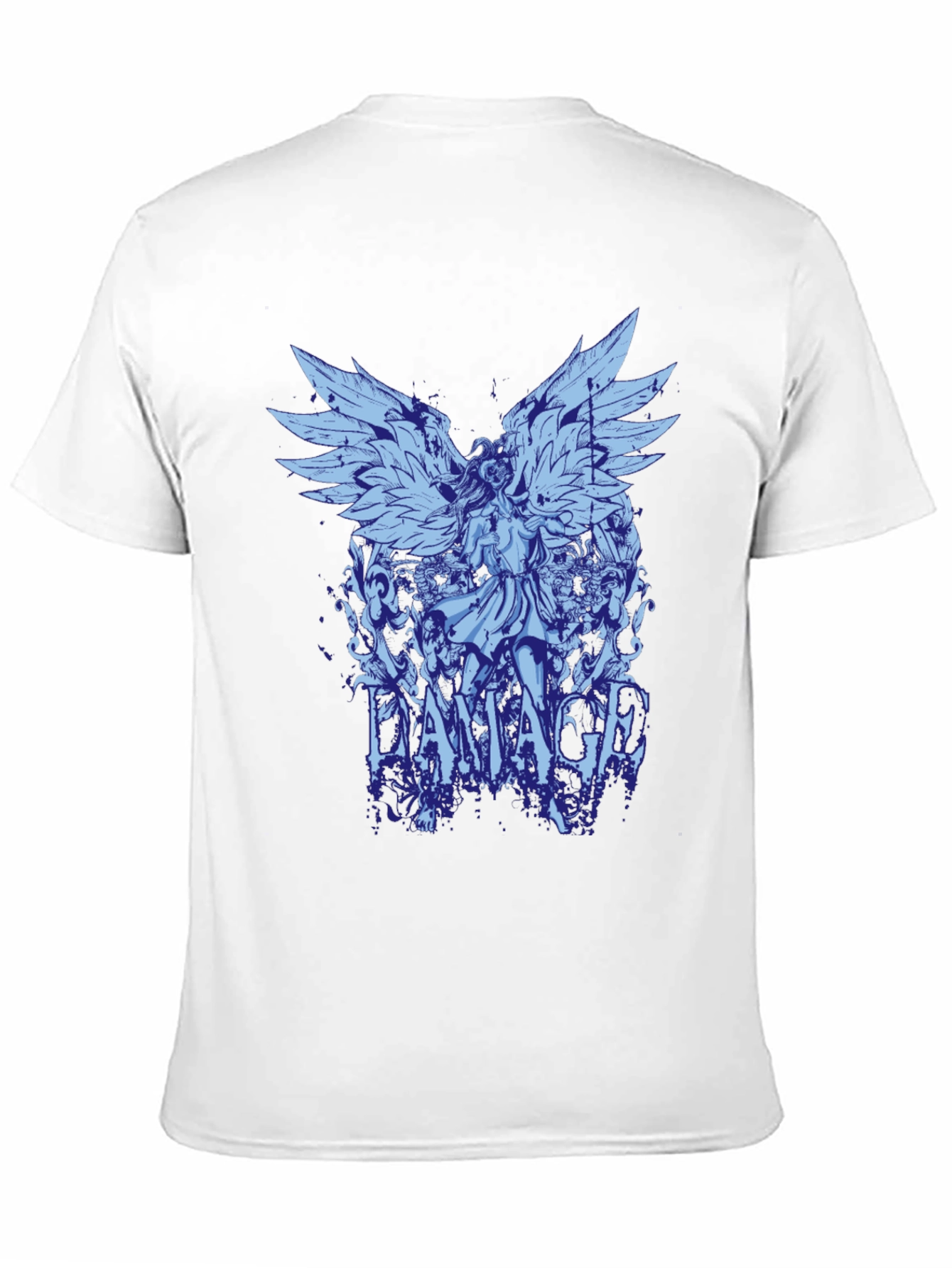 Damaged Angel Graphic Print T-Shirt