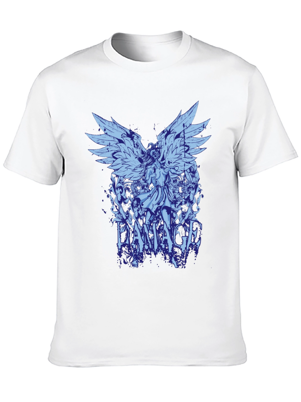 Damaged Angel Graphic Print T-Shirt