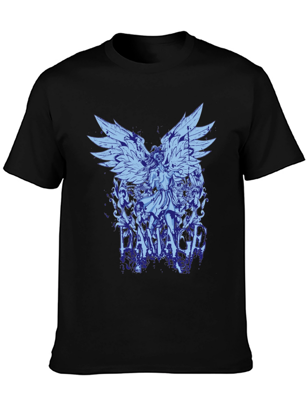 Damaged Angel Graphic Print T-Shirt