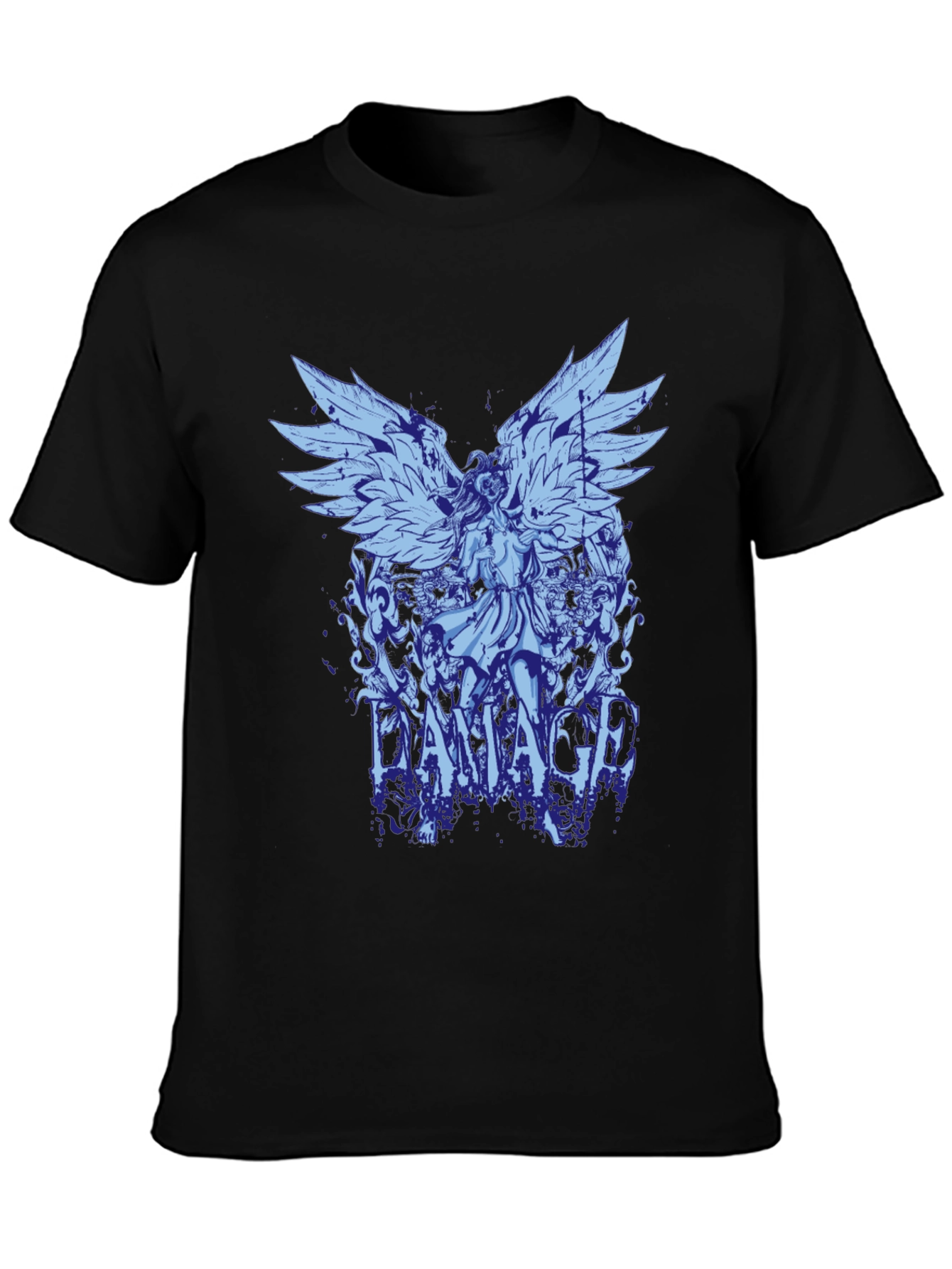 Damaged Angel Graphic Print T-Shirt