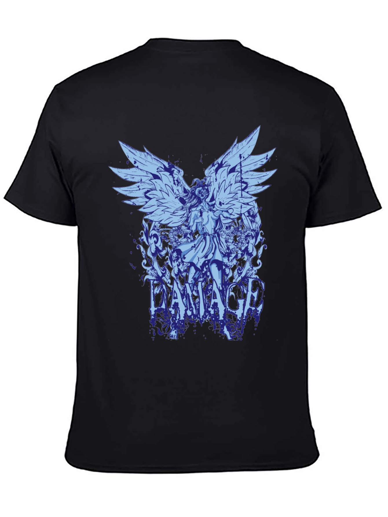 Damaged Angel Graphic Print T-Shirt