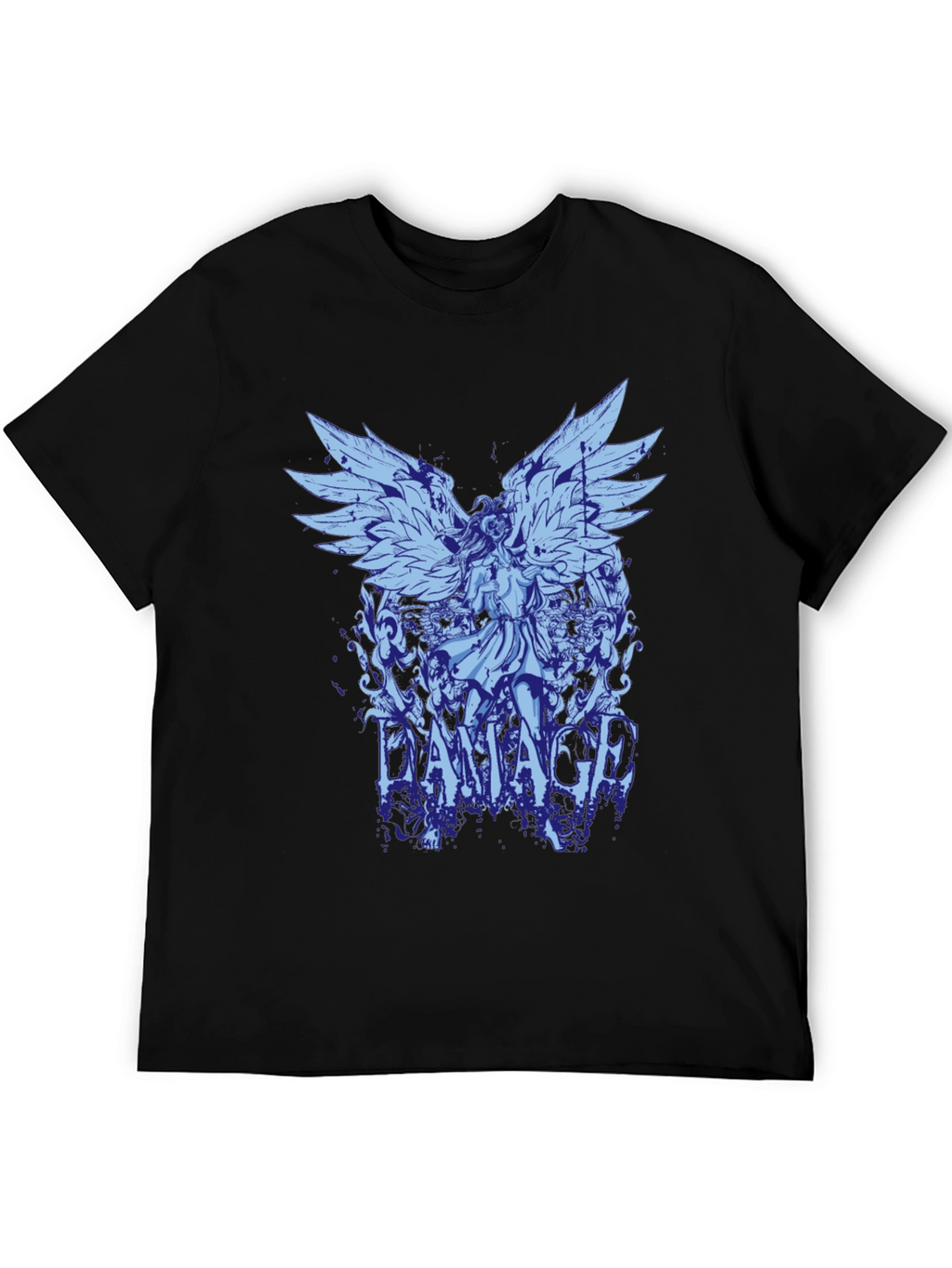 Damaged Angel Graphic Print T-Shirt