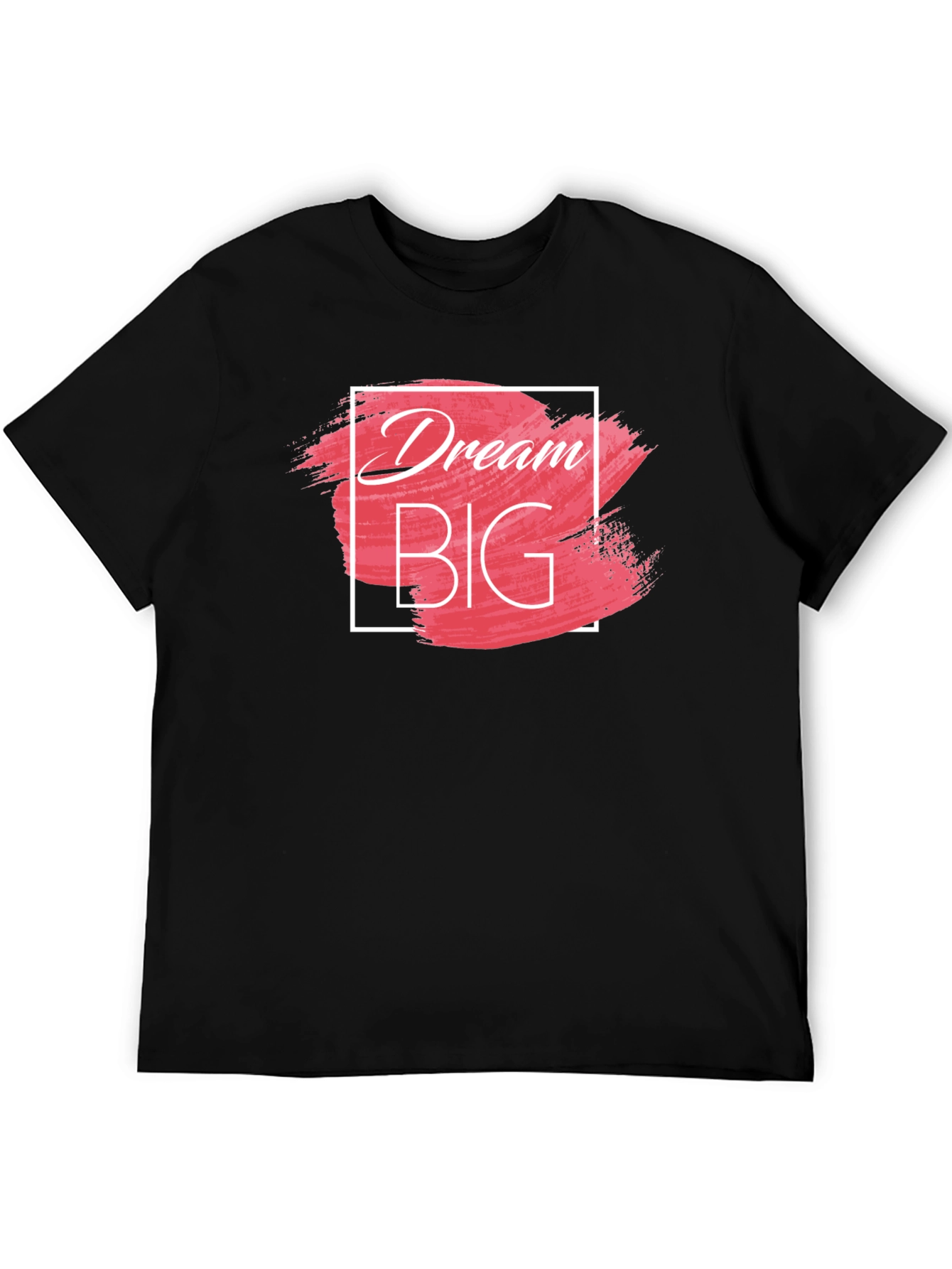 Dream Big Graphic Tee - Stylish Black Cotton T-Shirt