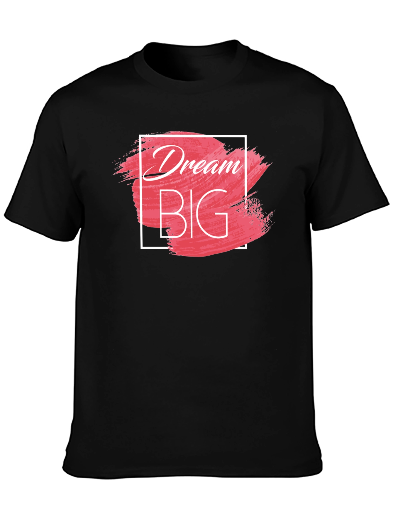 Dream Big Graphic Tee - Stylish Black Cotton T-Shirt