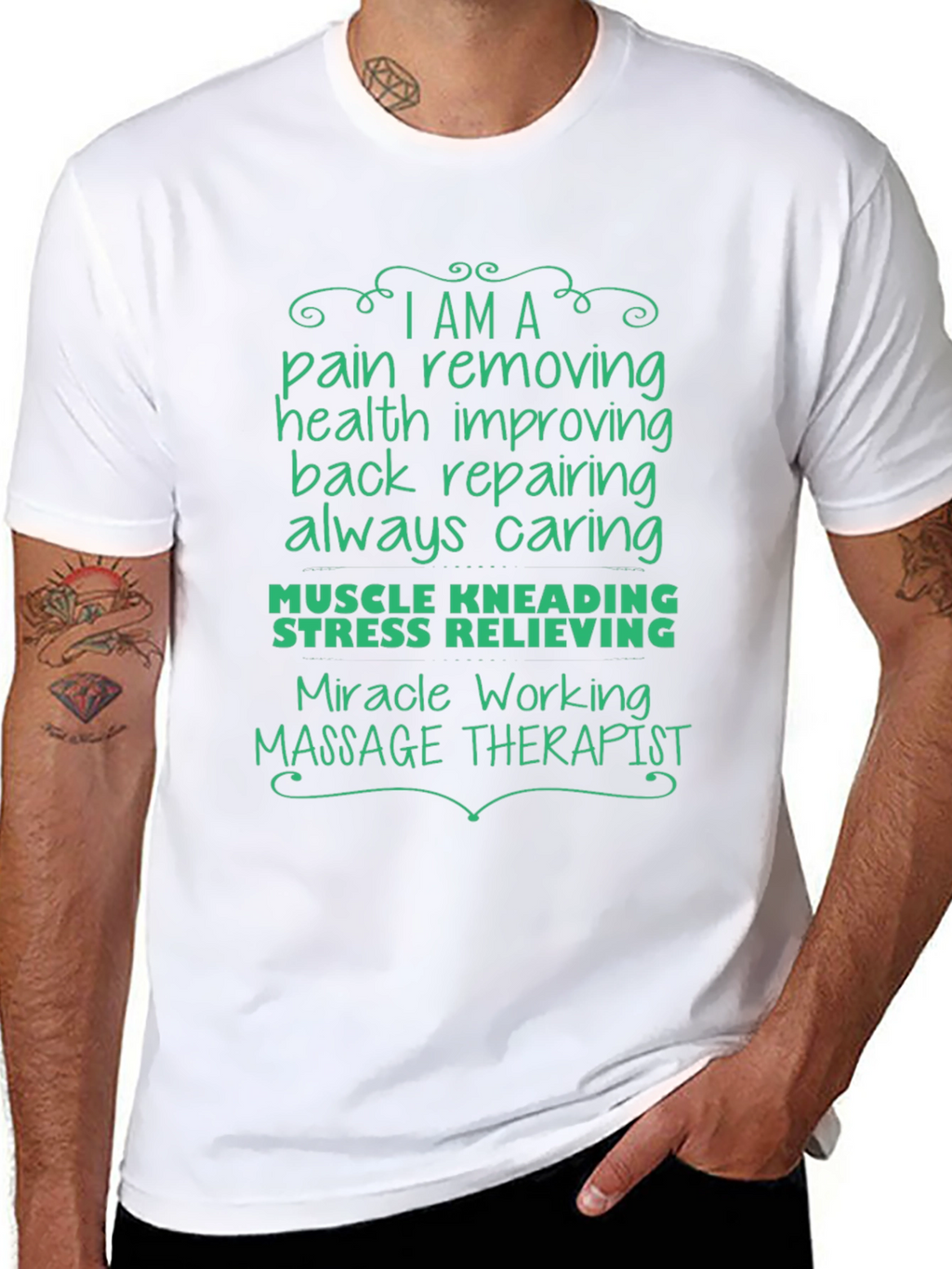 Massage Therapist T-Shirt: Pain Relief & Wellness