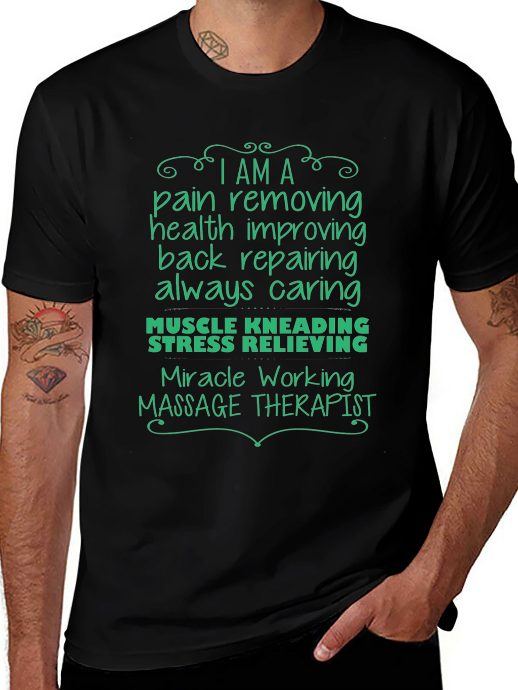 Massage Therapist T-Shirt: Pain Relief & Wellness