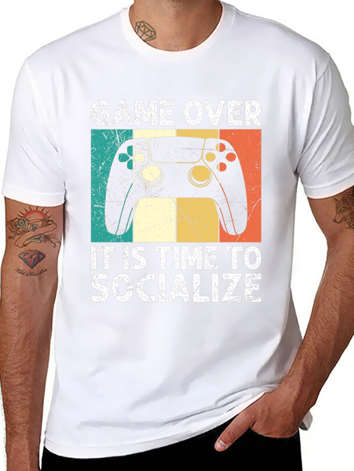 Game Over Socialize Graphic T-Shirt