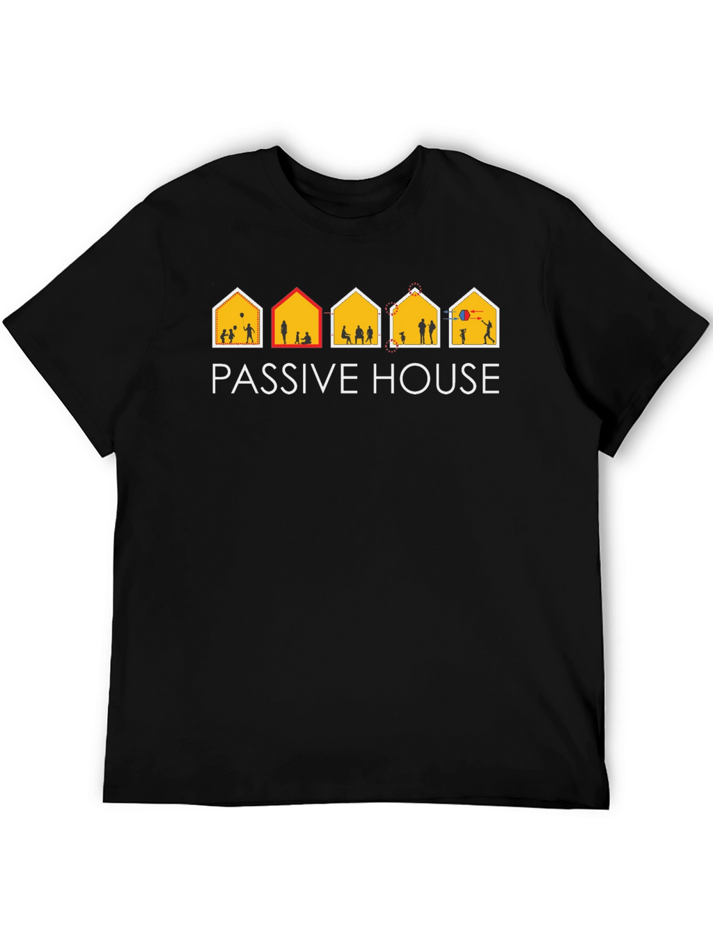 Passive House Black T-Shirt