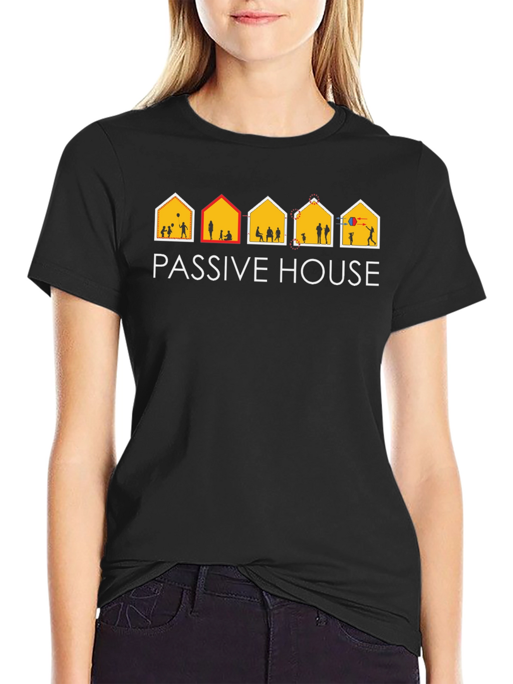 Passive House Black T-Shirt