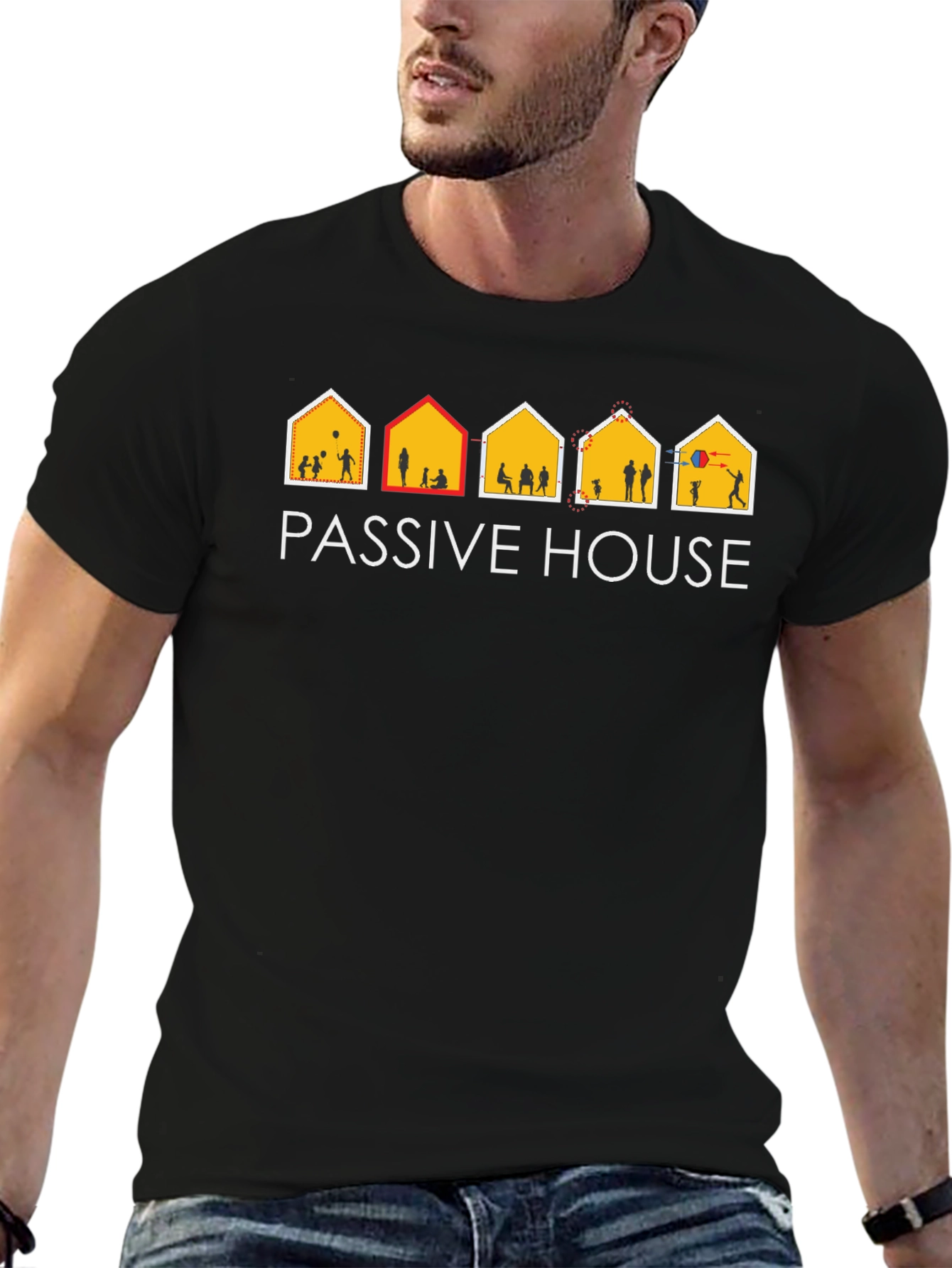 Passive House Black T-Shirt