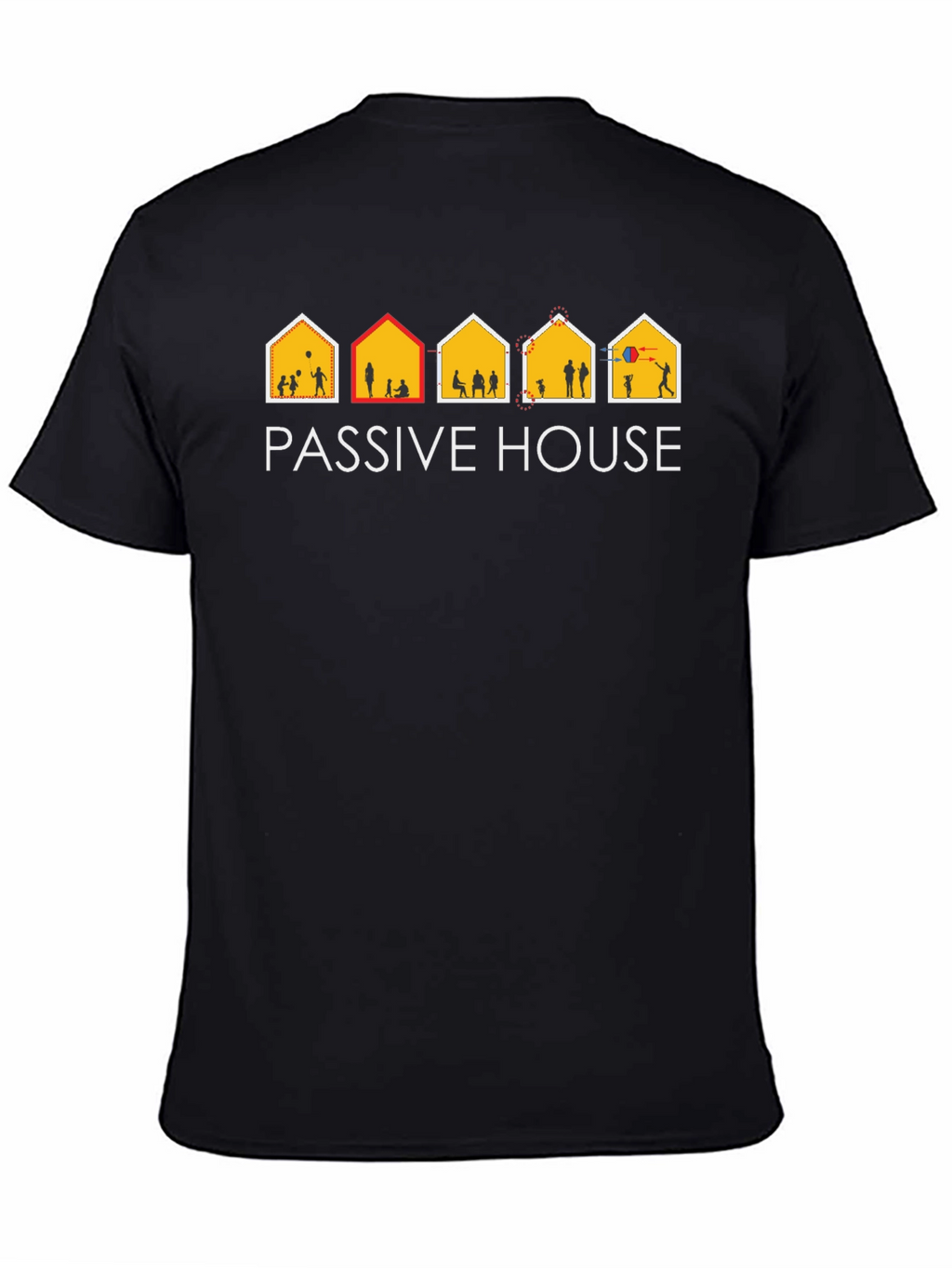 Passive House Black T-Shirt