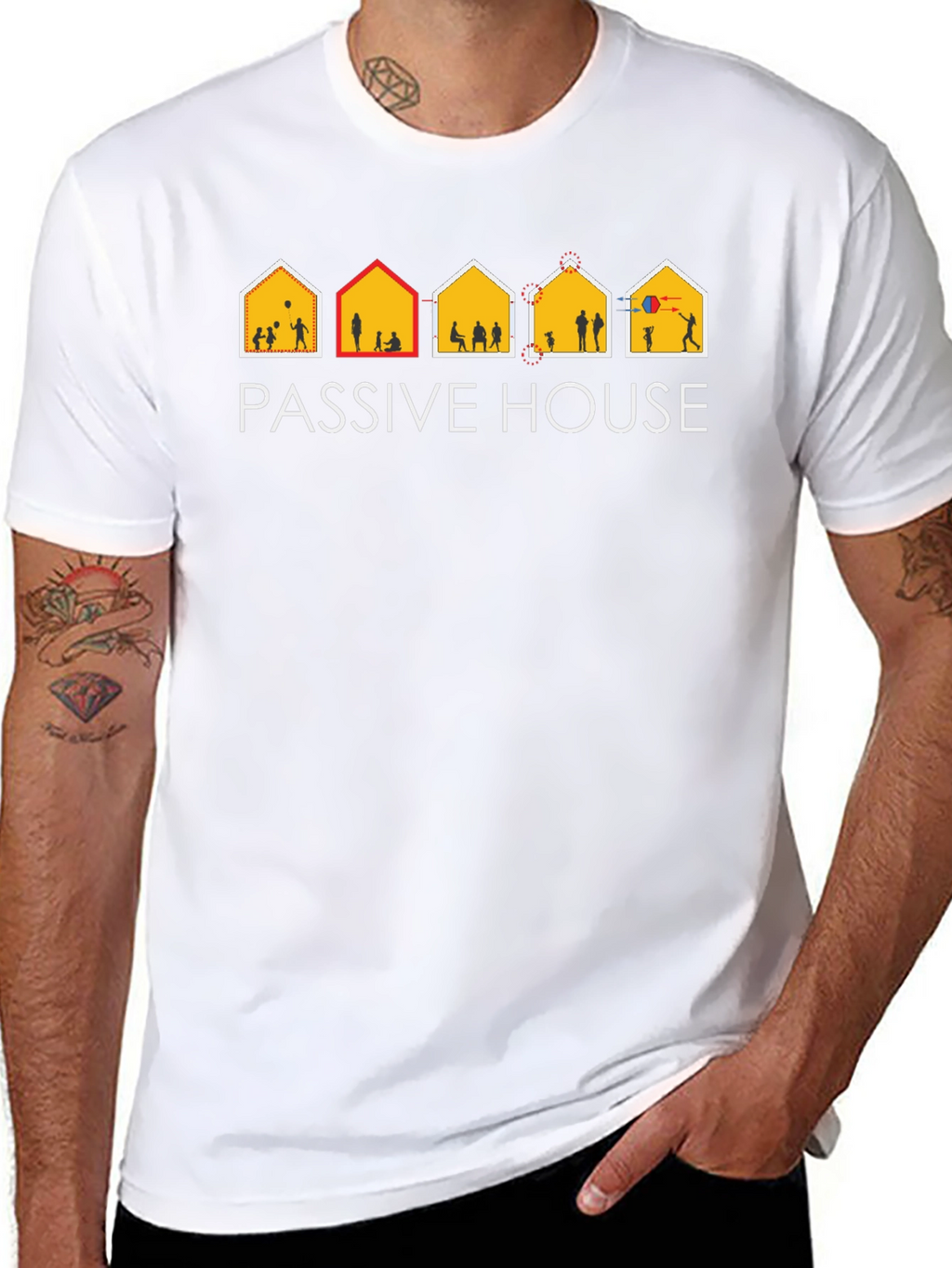 Passive House Black T-Shirt