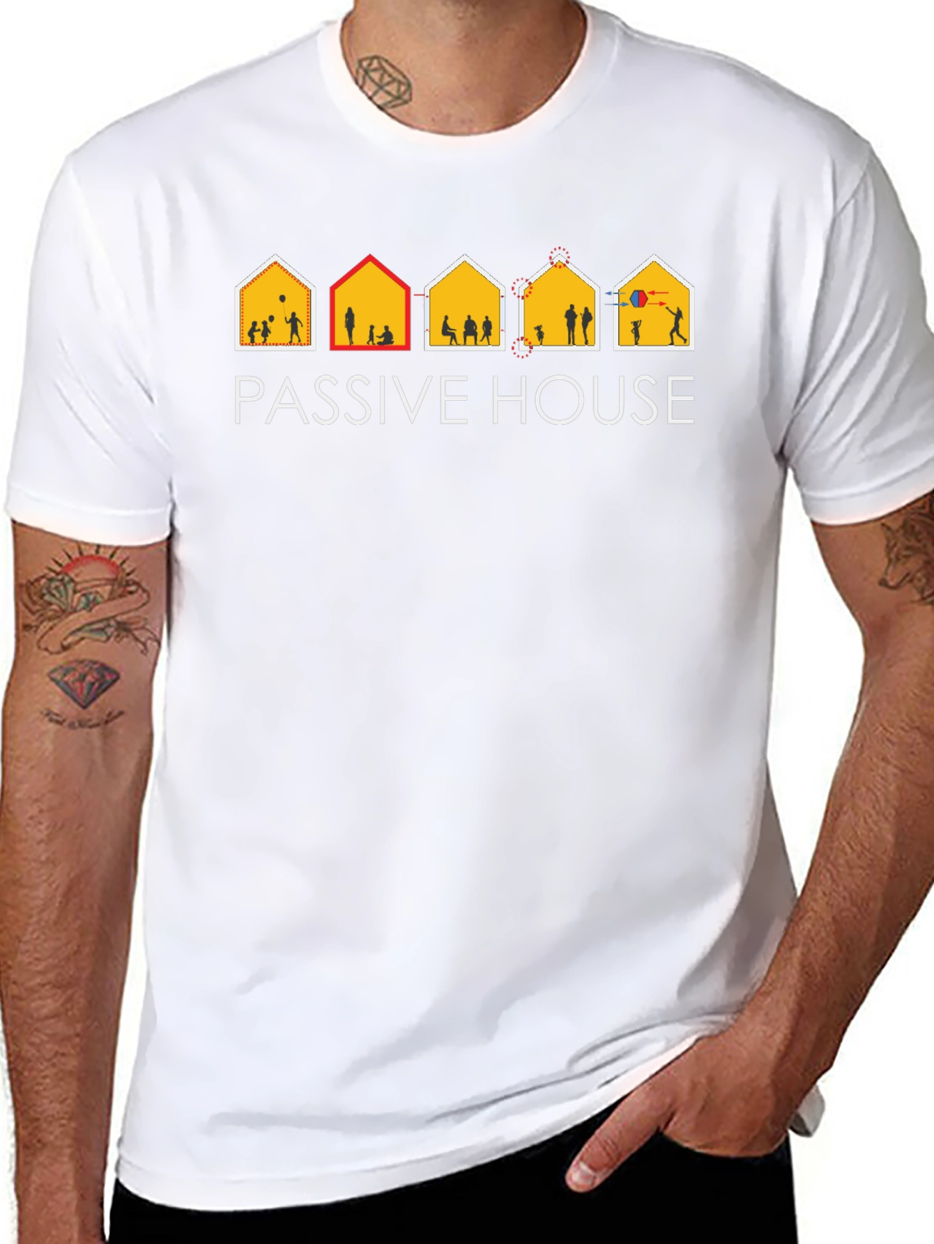 Passive House Black T-Shirt