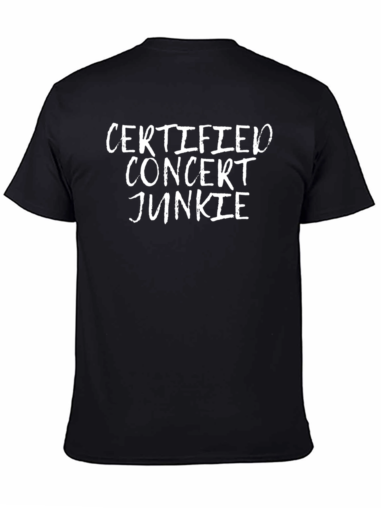 Certified Concert Junkie Graphic Tee - Black