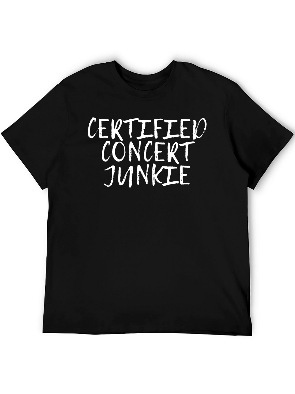 Certified Concert Junkie Graphic Tee - Black