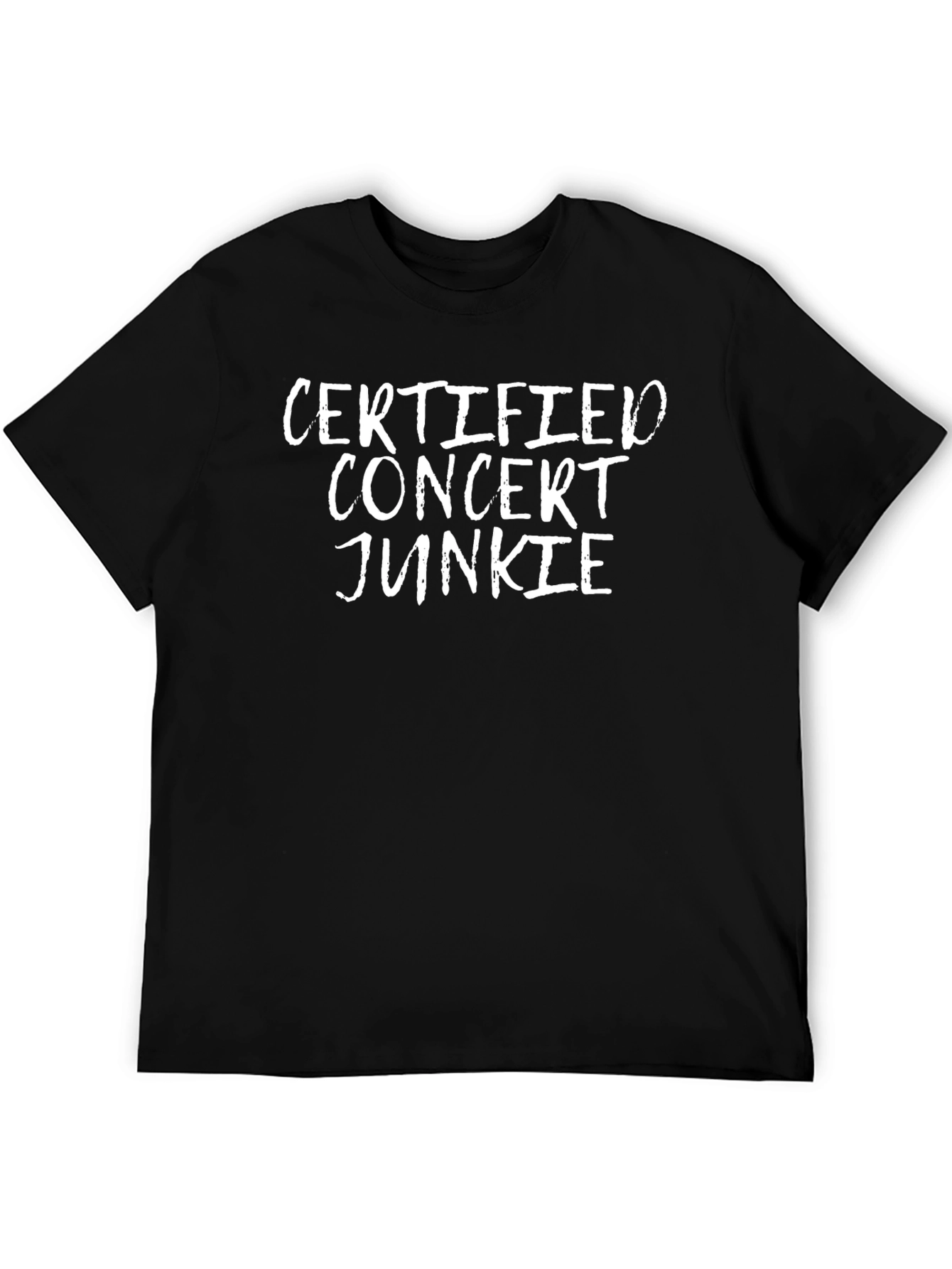 Certified Concert Junkie Graphic Tee - Black