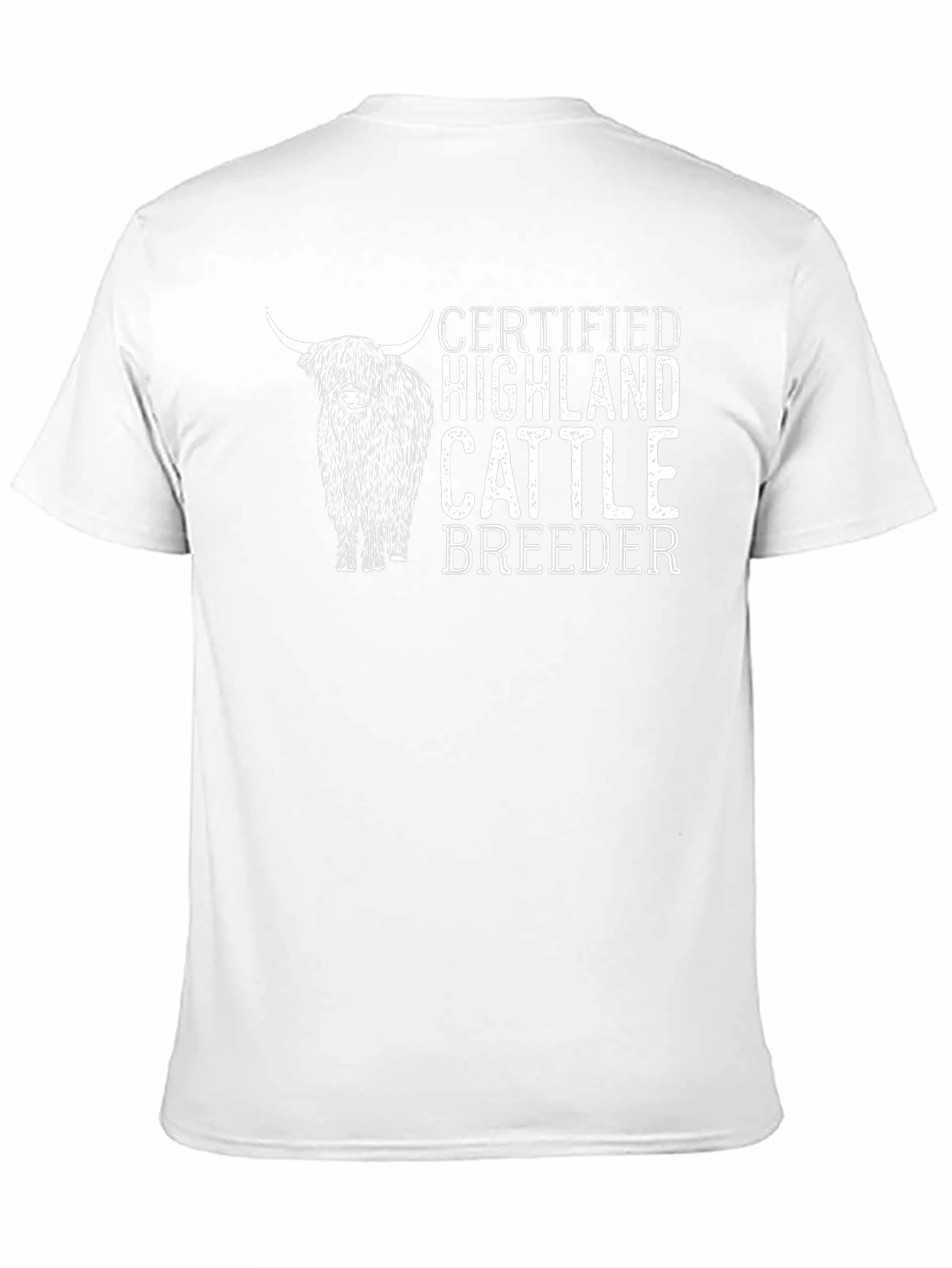 Certified Highland Cattle Breeder Black T-Shirt