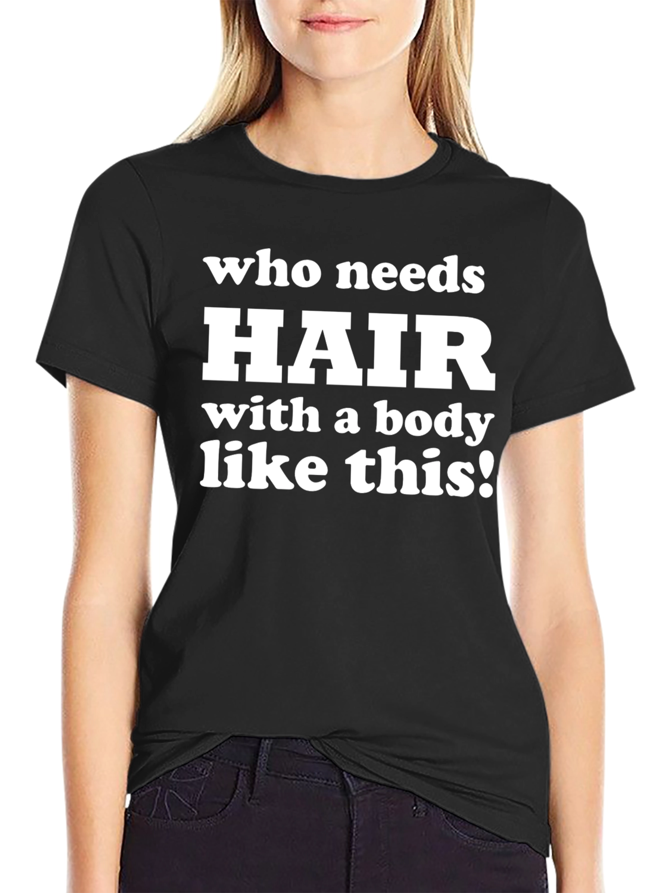 Funny Bald Guy T-Shirt - Who Needs Hair?!