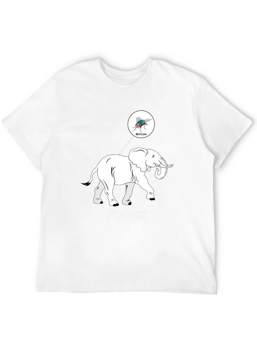 Forex Elephant Bitcoin Fly Graphic Tee