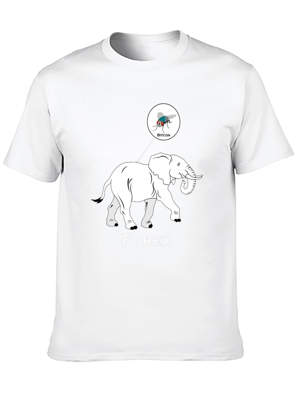 Forex Elephant Bitcoin Fly Graphic Tee