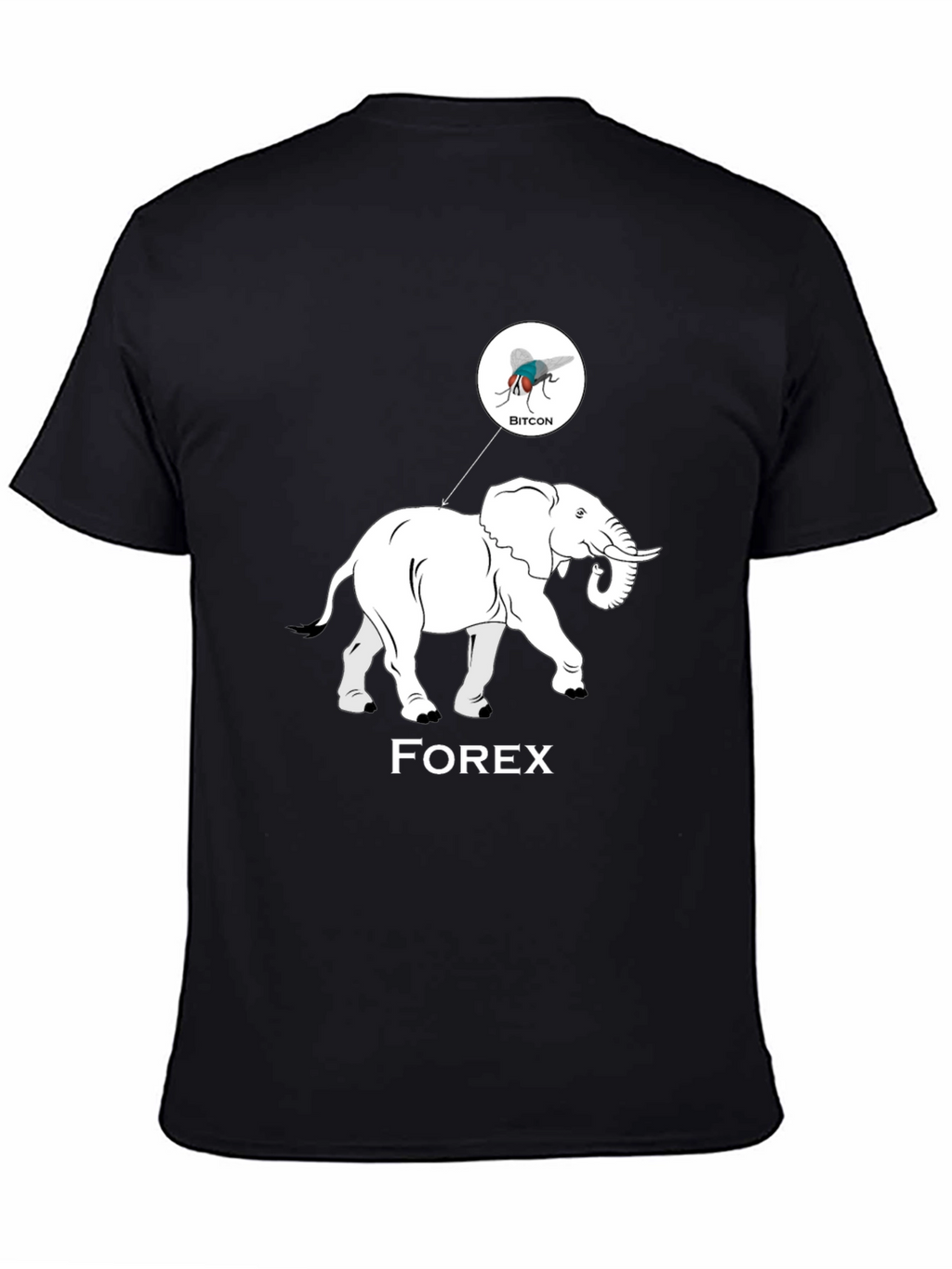 Forex Elephant Bitcoin Fly Graphic Tee