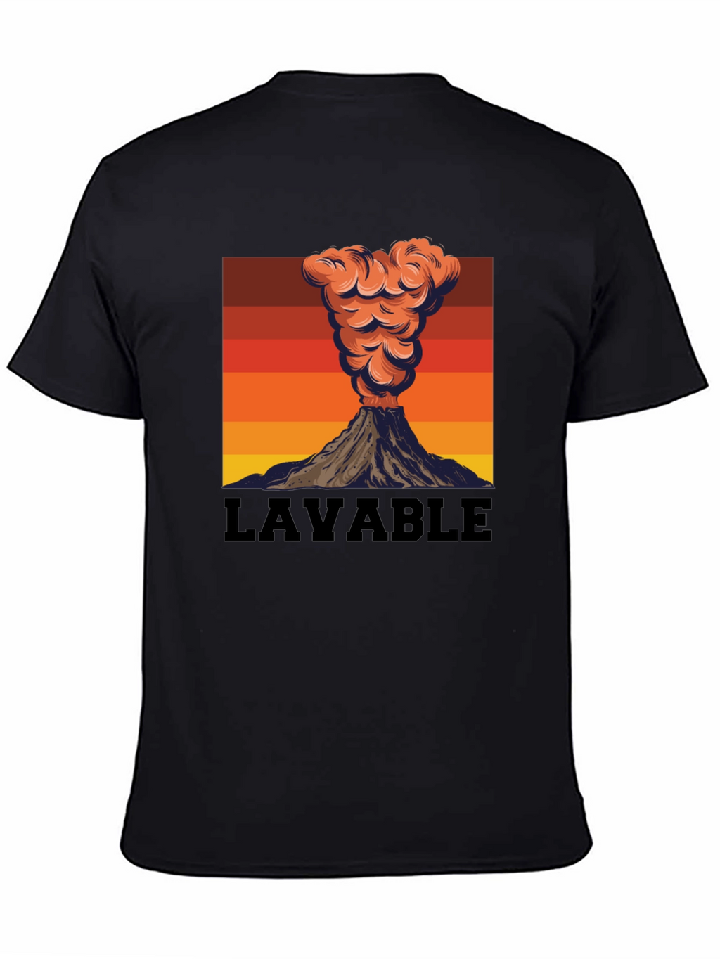 Lavable Volcano Graphic Tee - Retro Style