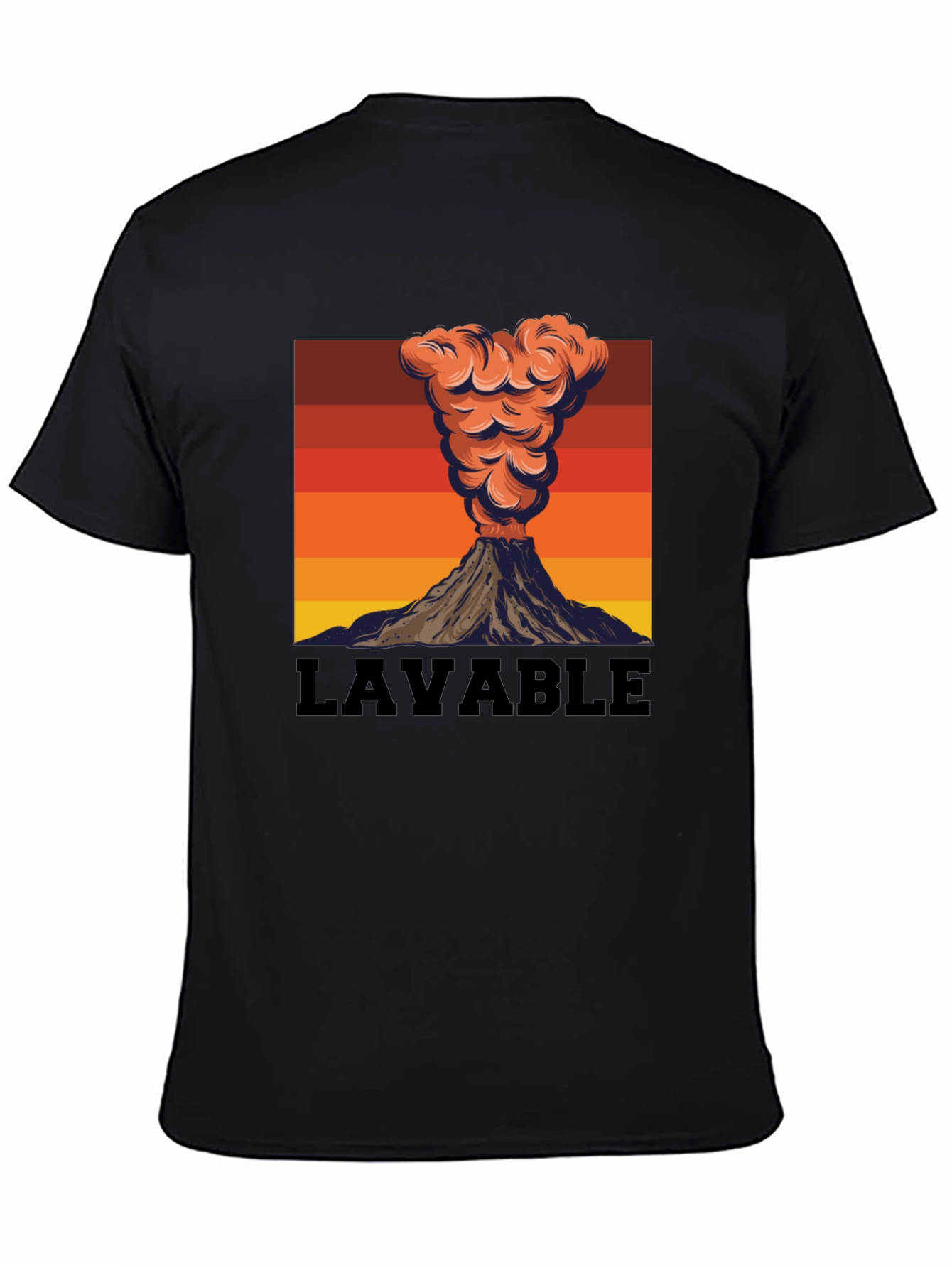 Lavable Volcano Graphic Tee - Retro Style