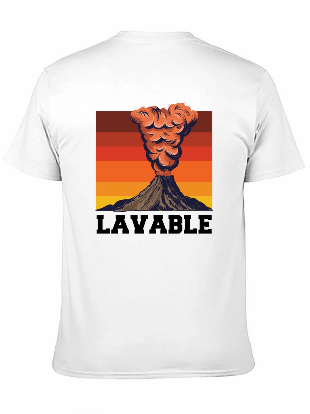 Lavable Volcano Graphic Tee - Retro Style