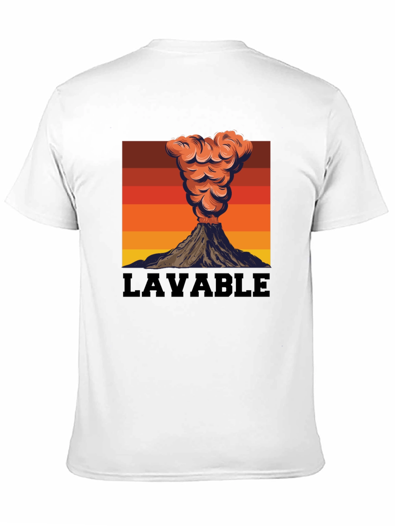 Lavable Volcano Graphic Tee - Retro Style
