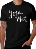 Yoga Mat Graphic Tee - Soft Cotton Blend