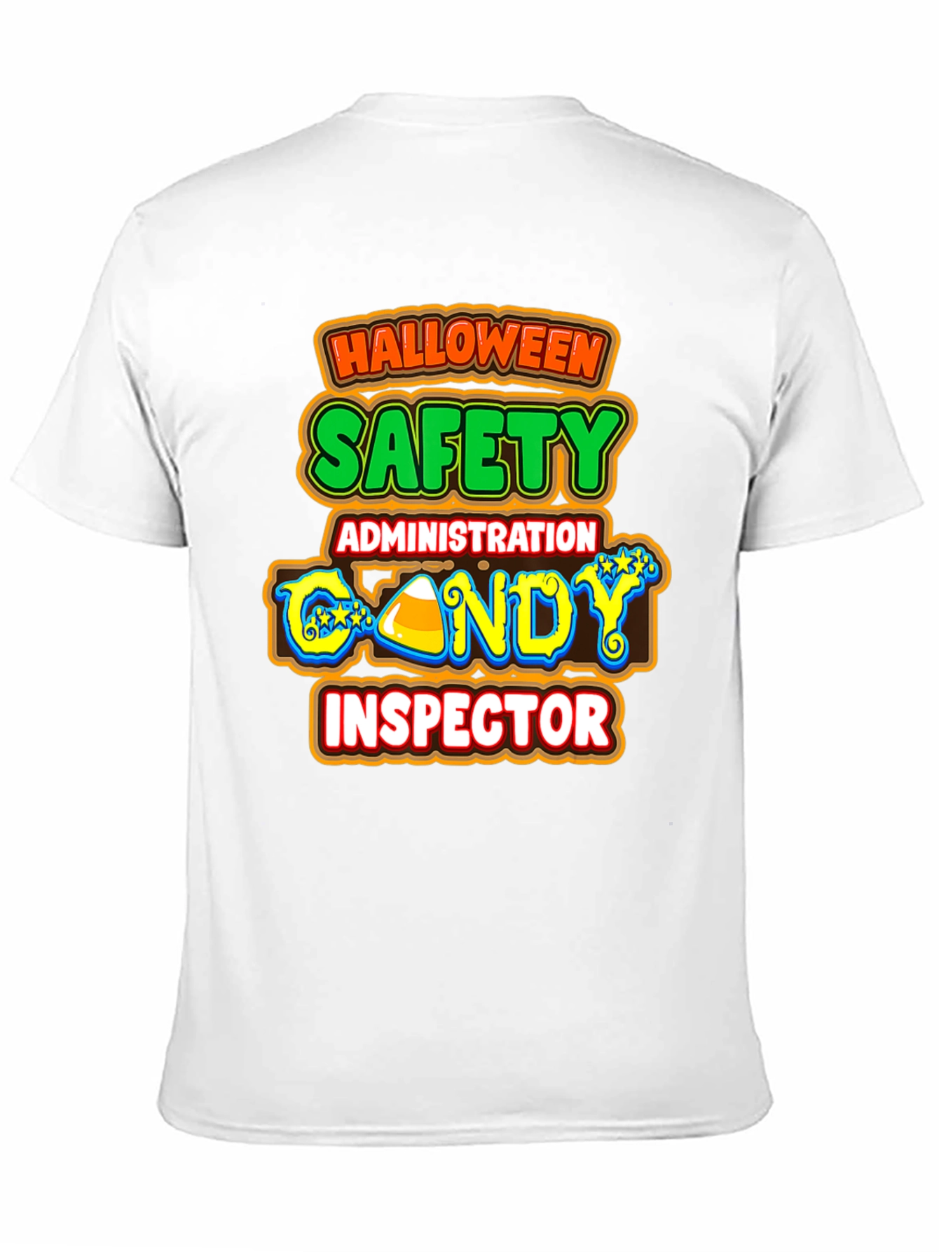 Halloween Candy Inspector T-Shirt Safety Administration Tee