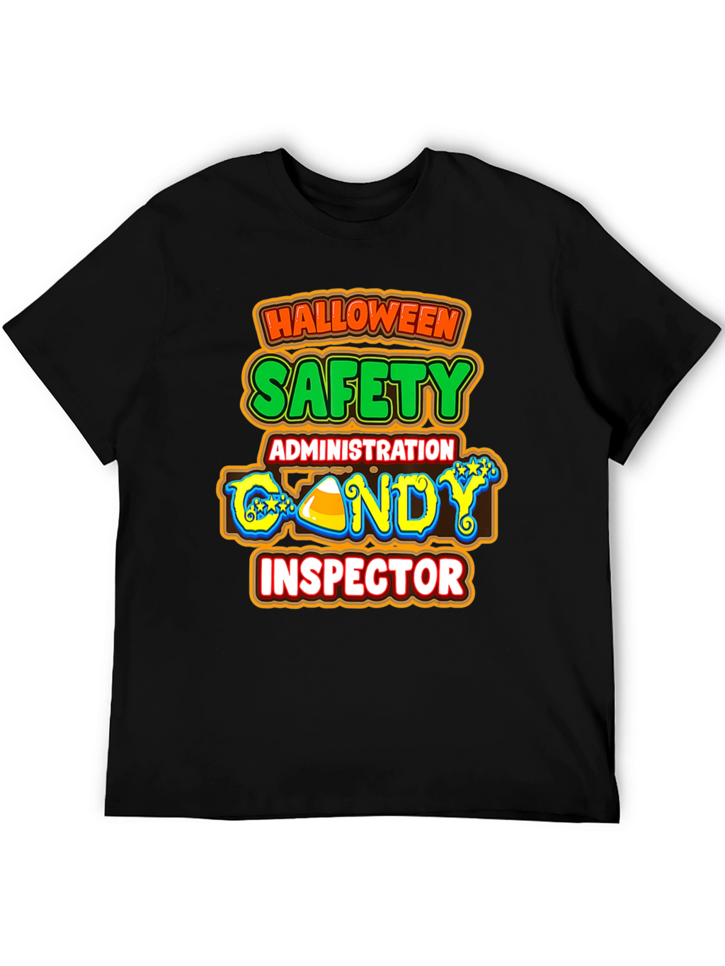 Halloween Candy Inspector T-Shirt Safety Administration Tee