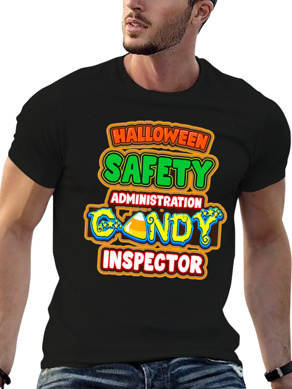 Halloween Candy Inspector T-Shirt Safety Administration Tee