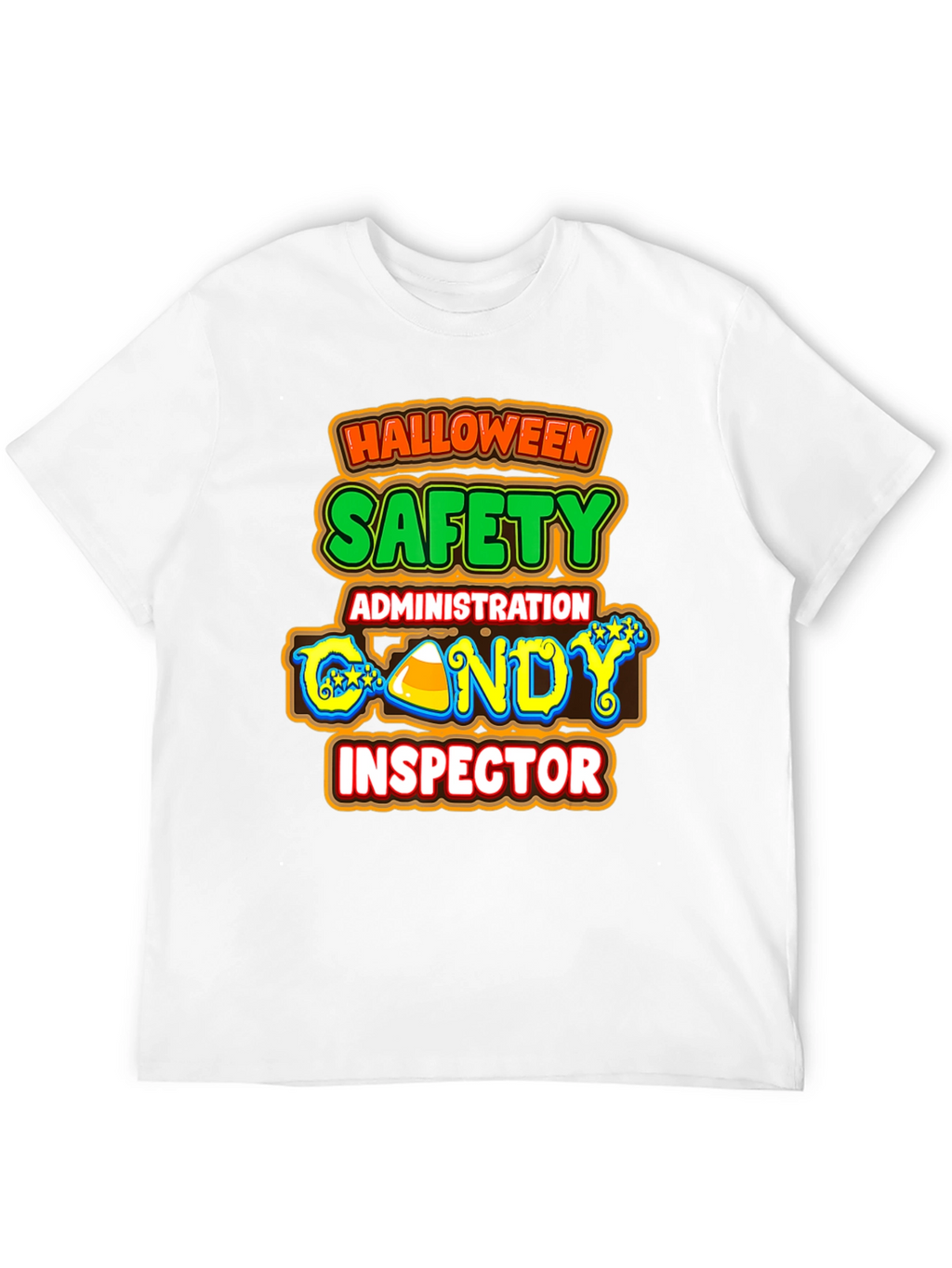 Halloween Candy Inspector T-Shirt Safety Administration Tee
