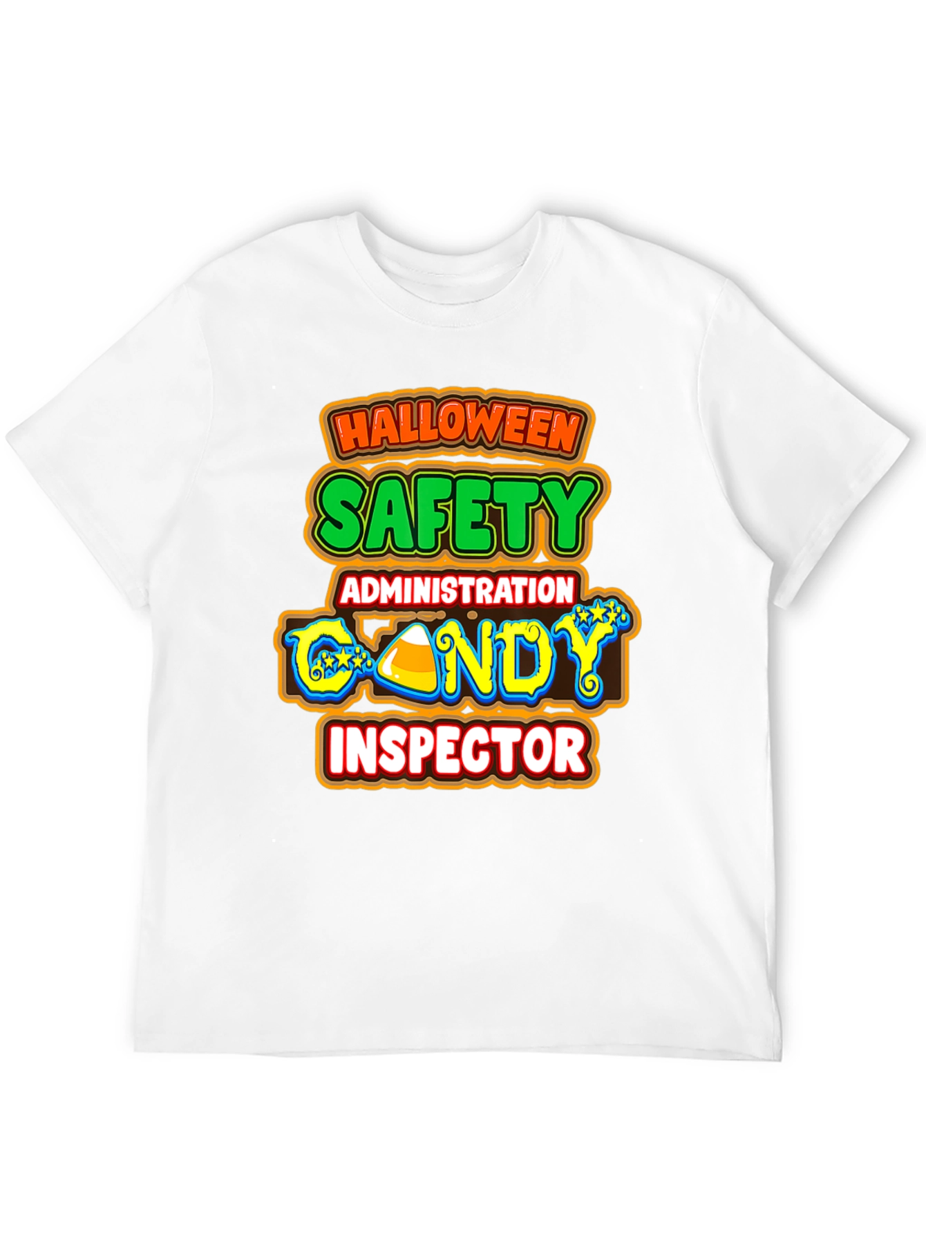 Halloween Candy Inspector T-Shirt Safety Administration Tee