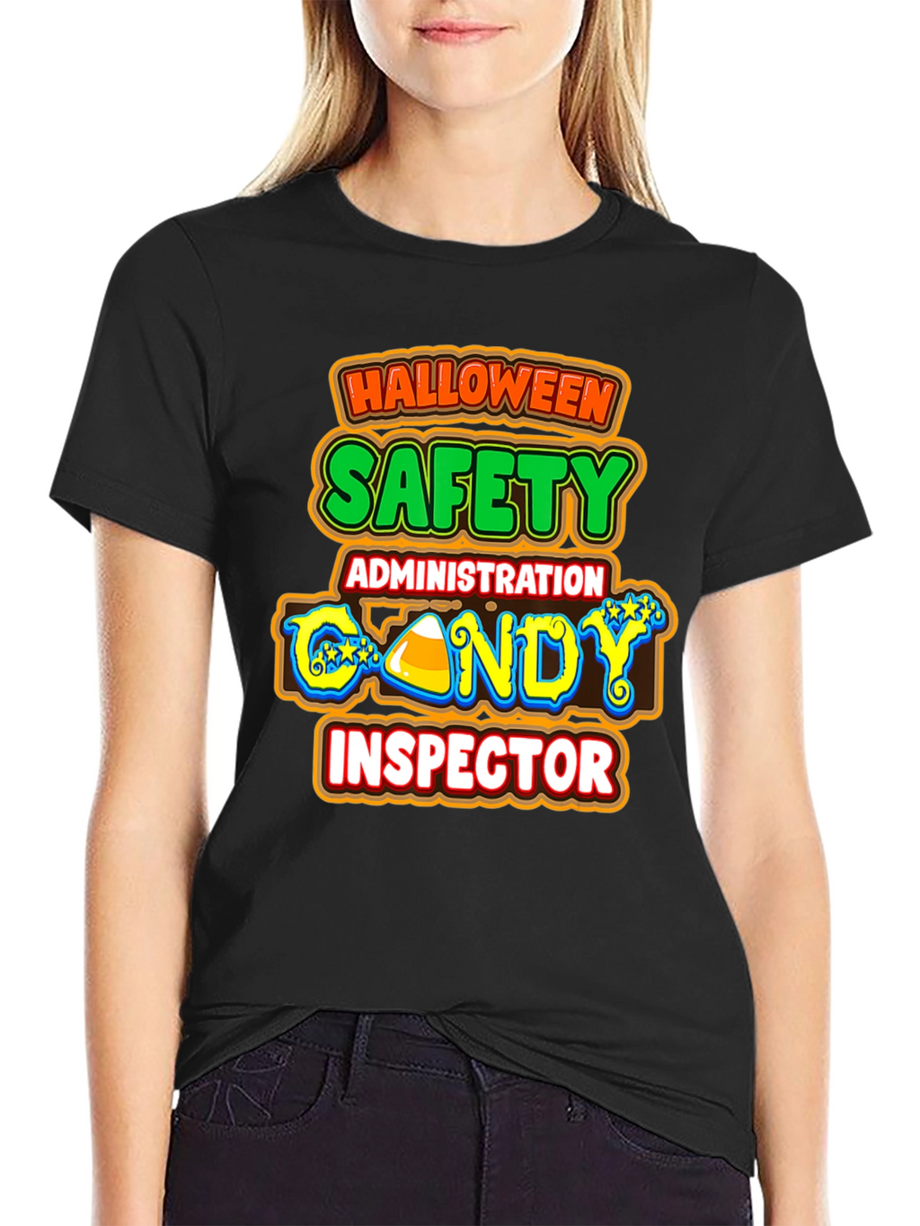 Halloween Candy Inspector T-Shirt Safety Administration Tee