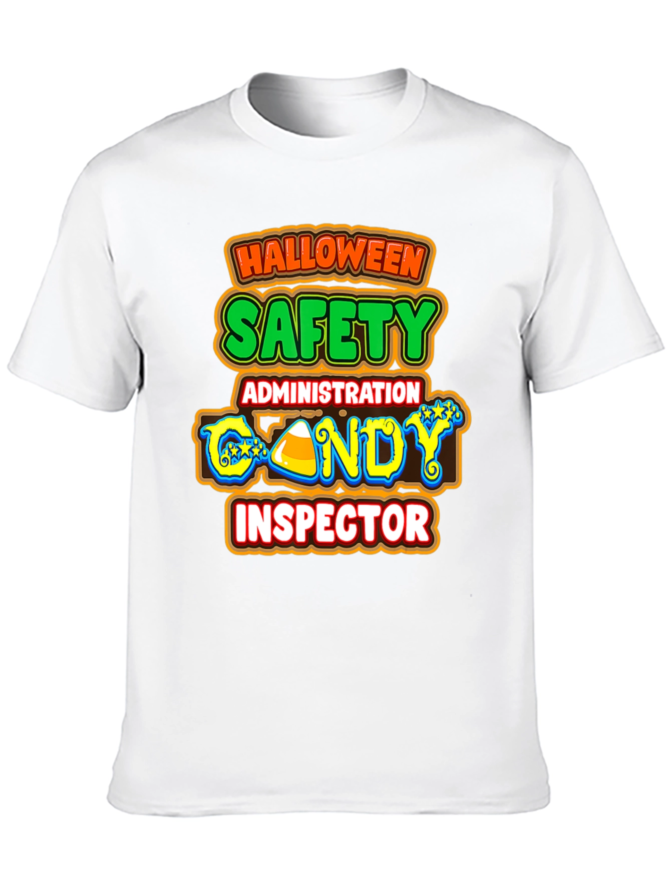 Halloween Candy Inspector T-Shirt Safety Administration Tee