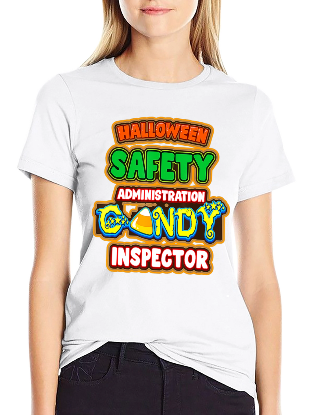Halloween Candy Inspector T-Shirt Safety Administration Tee