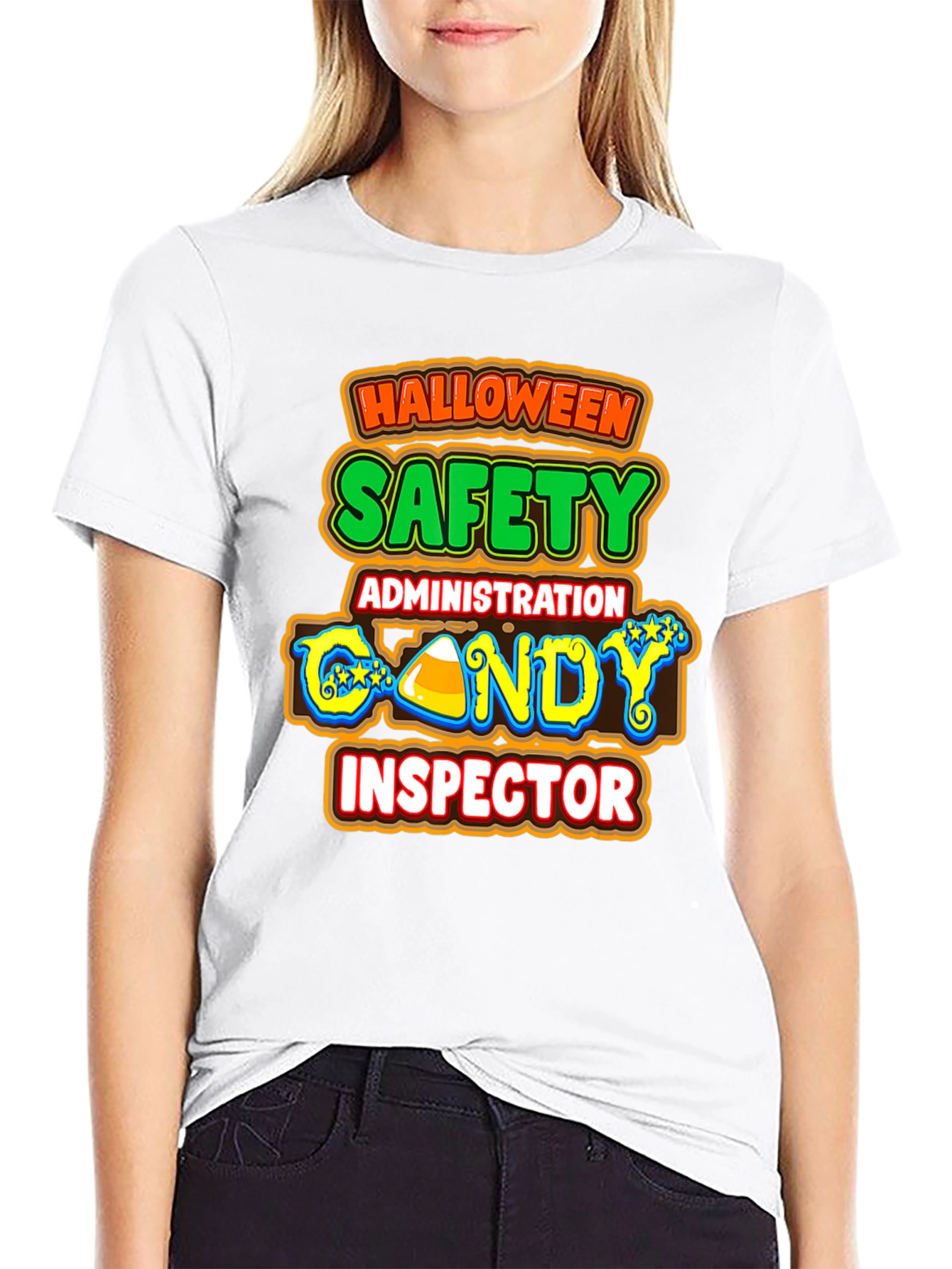 Halloween Candy Inspector T-Shirt Safety Administration Tee
