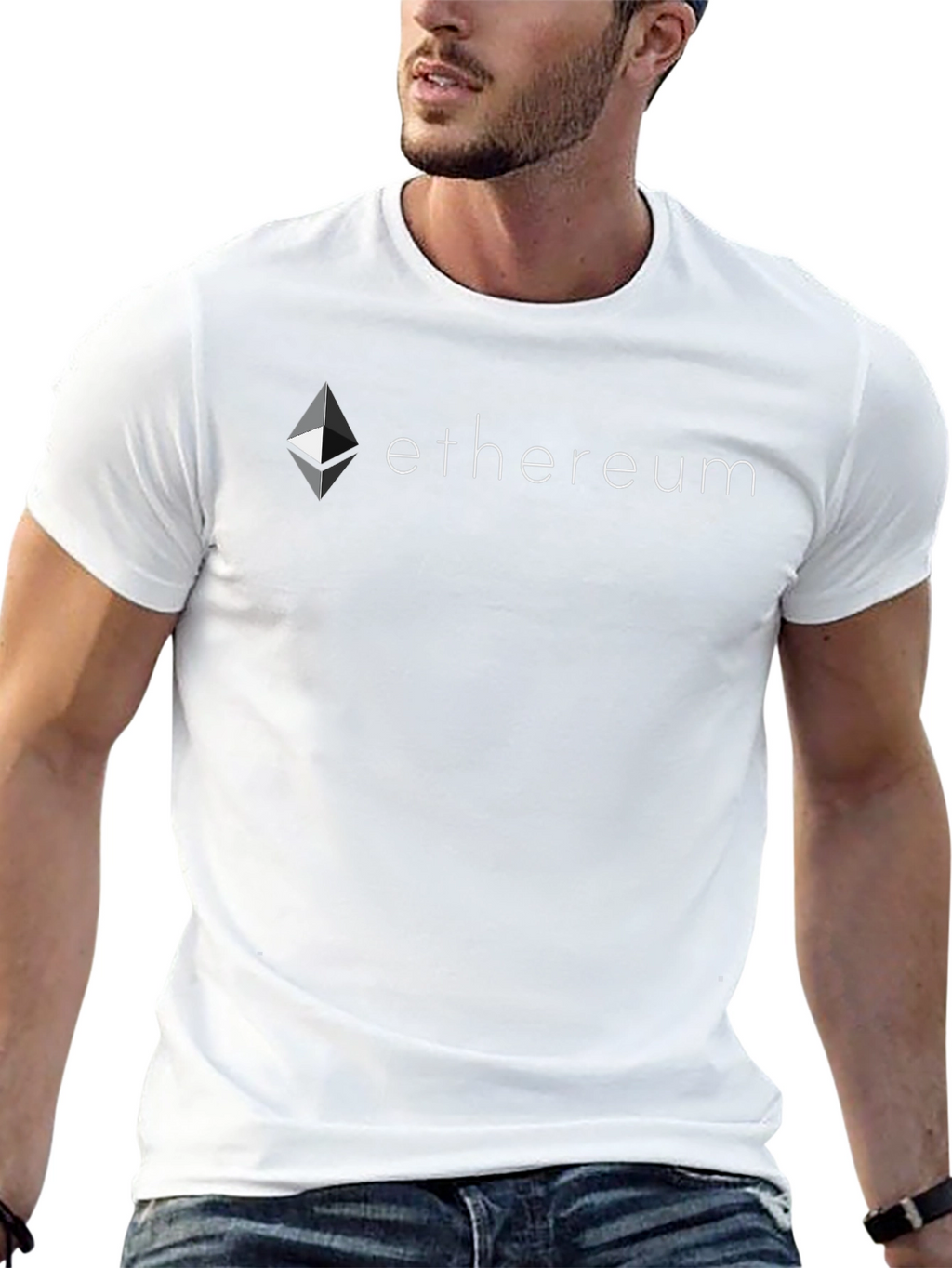 Ethereum Black T-Shirt Crypto Fan Apparel