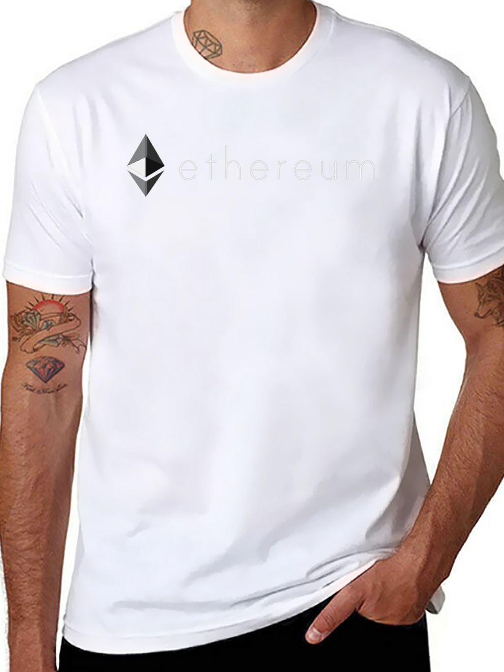 Ethereum Black T-Shirt Crypto Fan Apparel