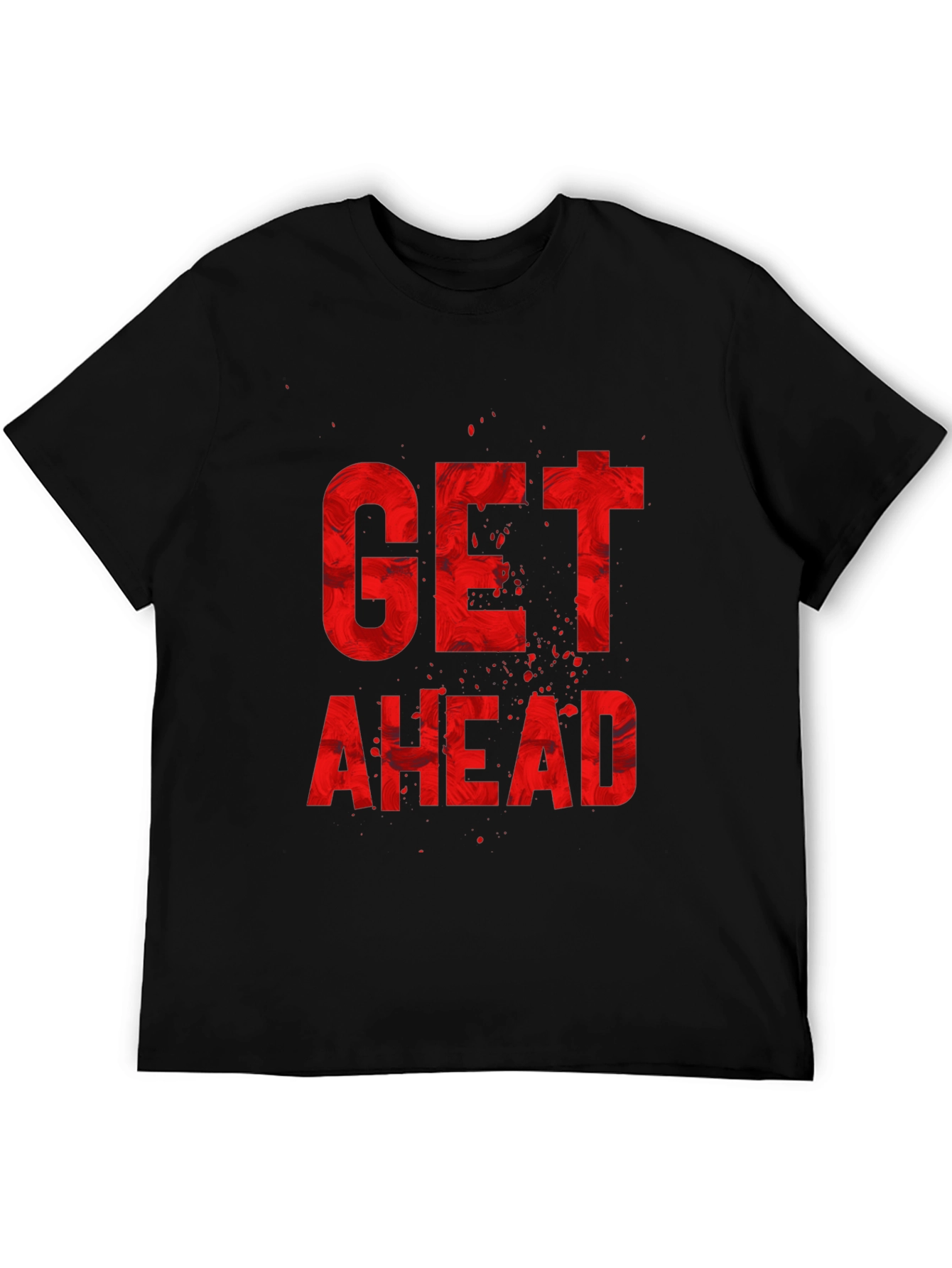 Get Ahead Graphic Tee - Stylish Black T-Shirt for Men