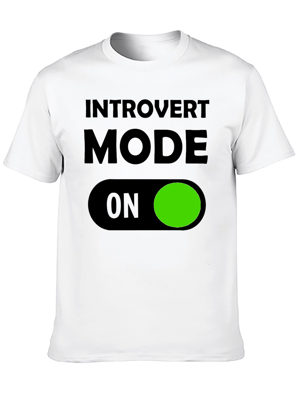 Introvert Mode ON T-Shirt - Black Graphic Tee
