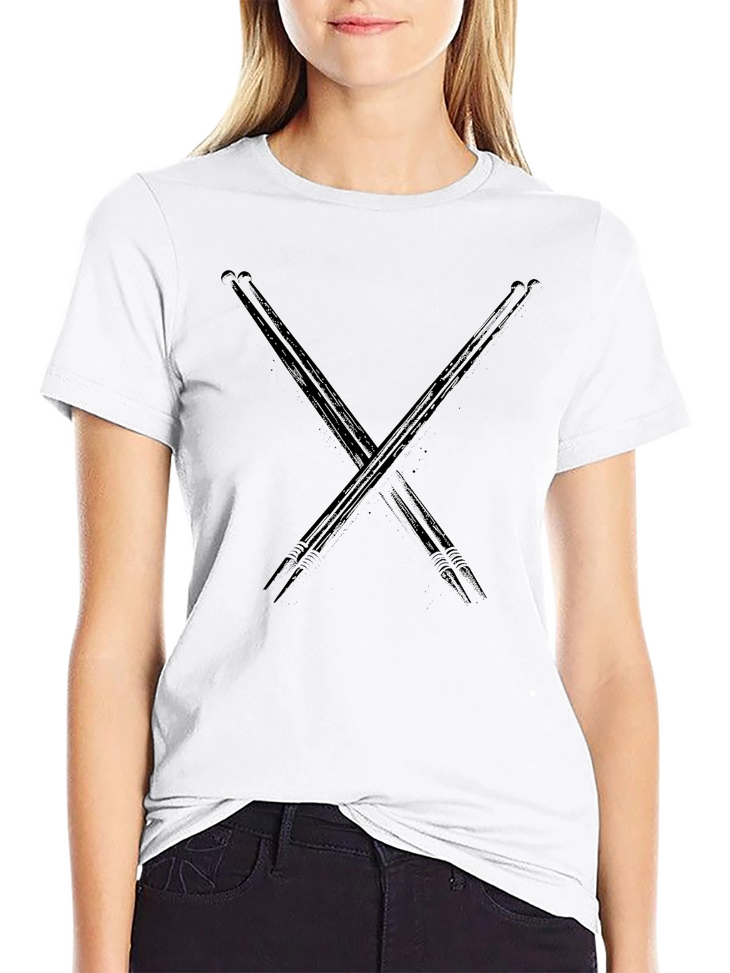 Drumsticks Graphic Black Tee