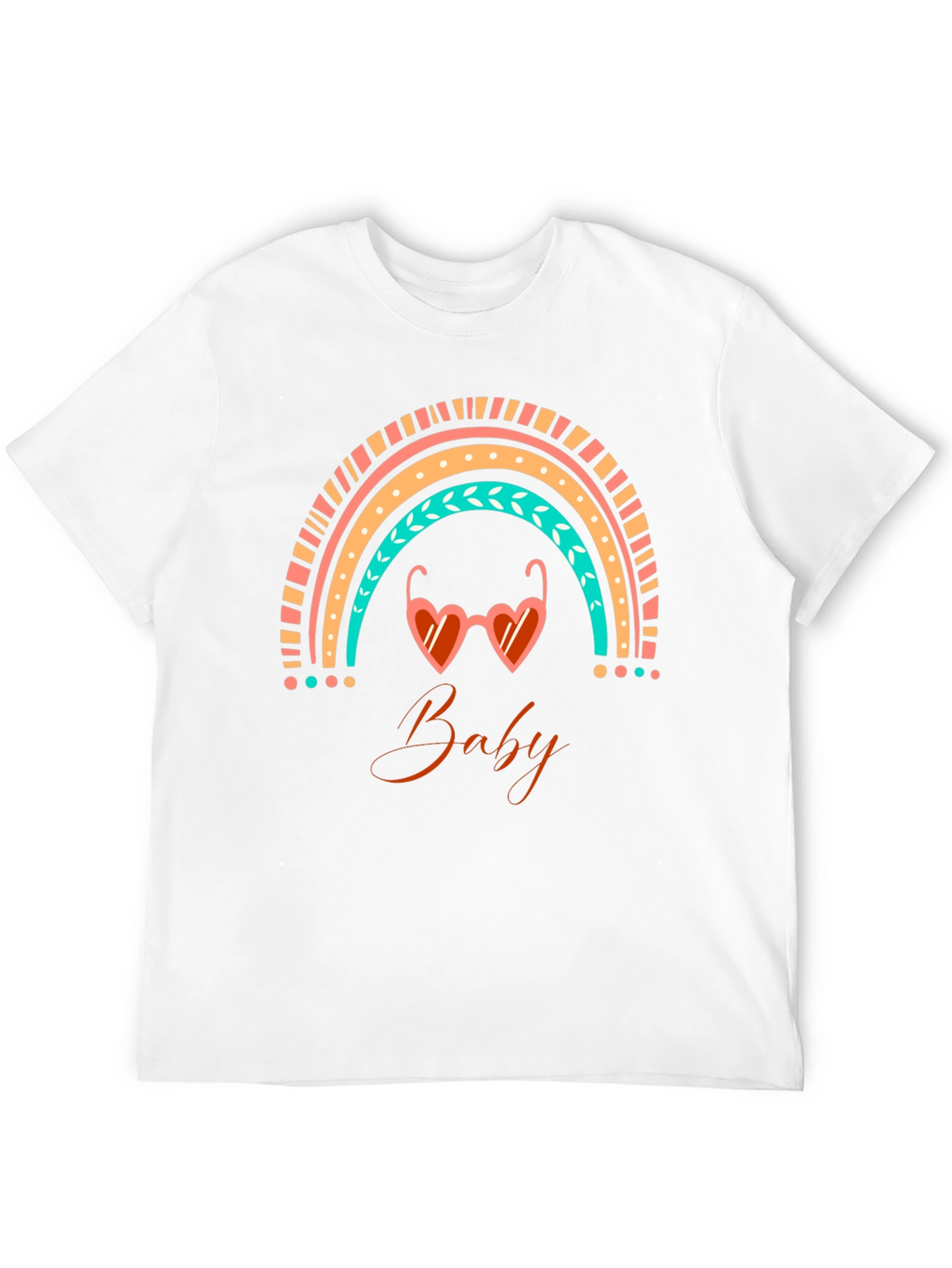 Baby Rainbow Graphic Tee - Trendy Summer Style